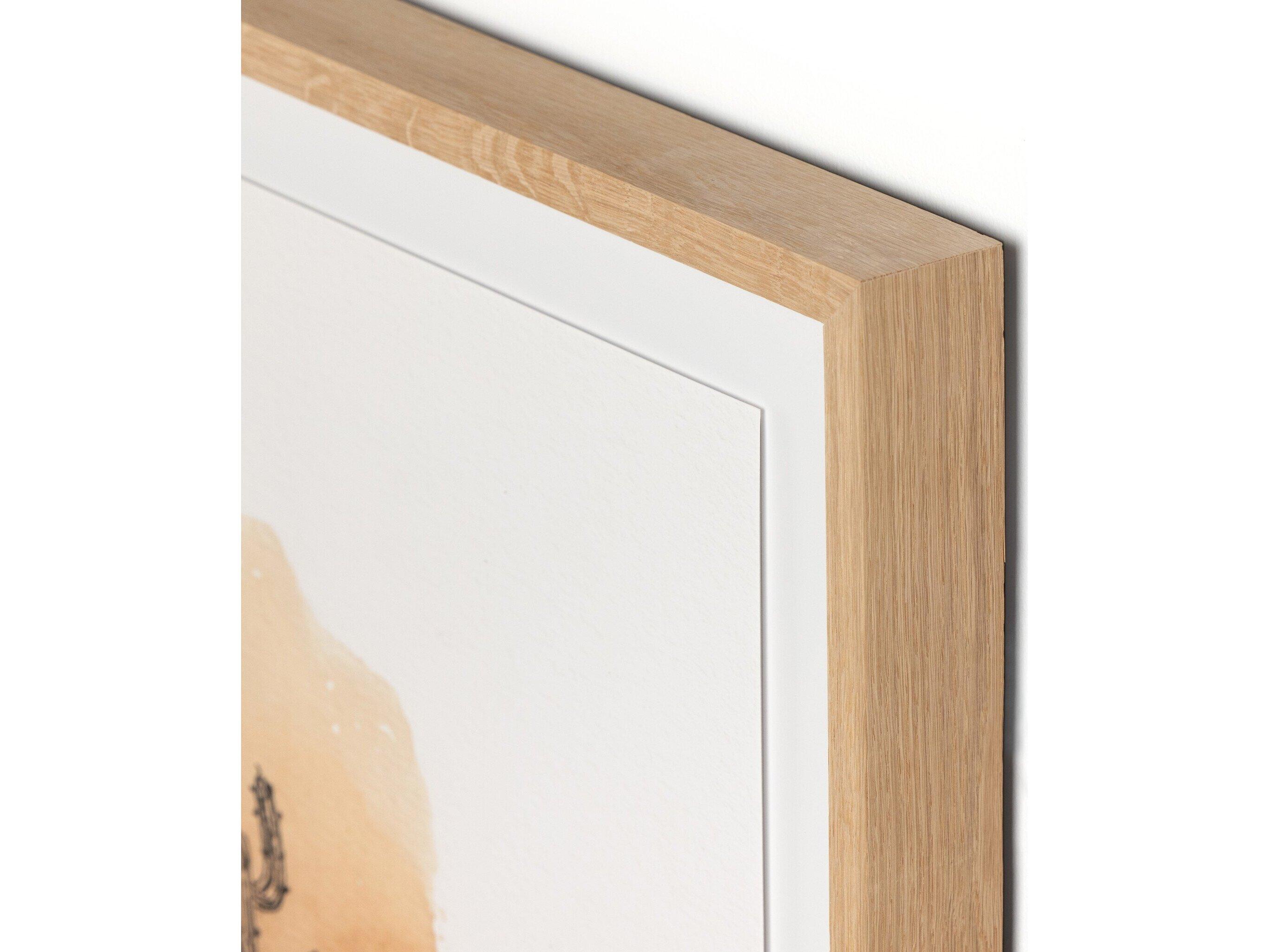 Four Hands Art Studio Into The Desert by Santhosh Ch Vertical Grain White Oak  Canvas Wall Art