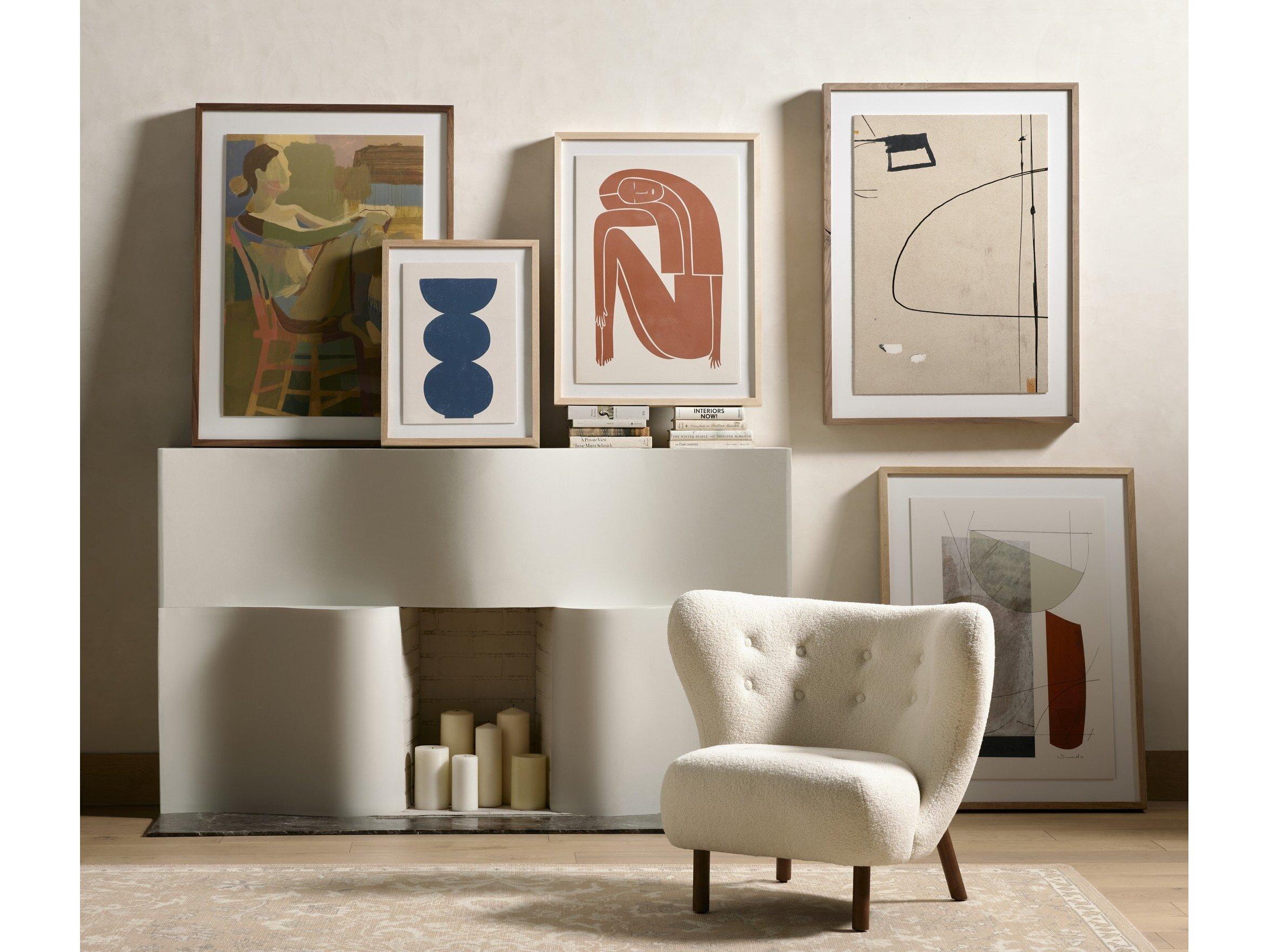 Four Hands Art Studio Catch by Dan Hobday Natural Maple  Canvas Wall Art