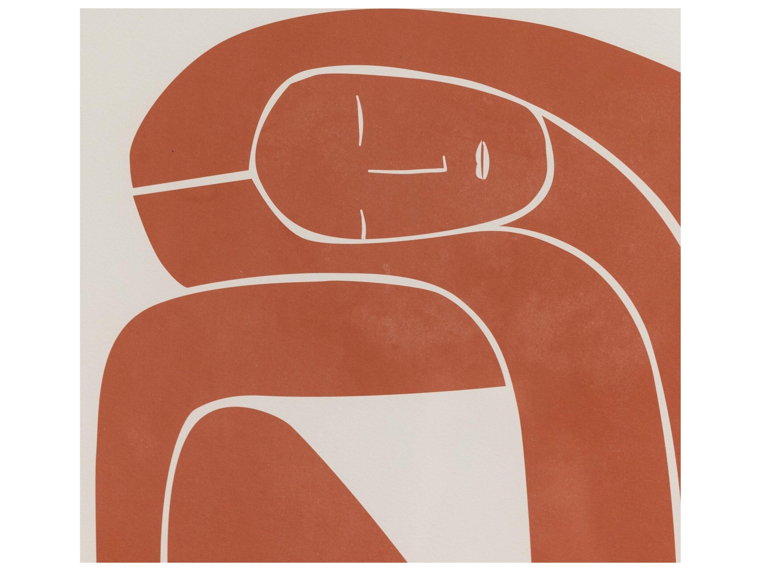 Four Hands Art Studio Figurative Figure Terracotta by Roseanne Kenny Natural Maple  Canvas Wall Art