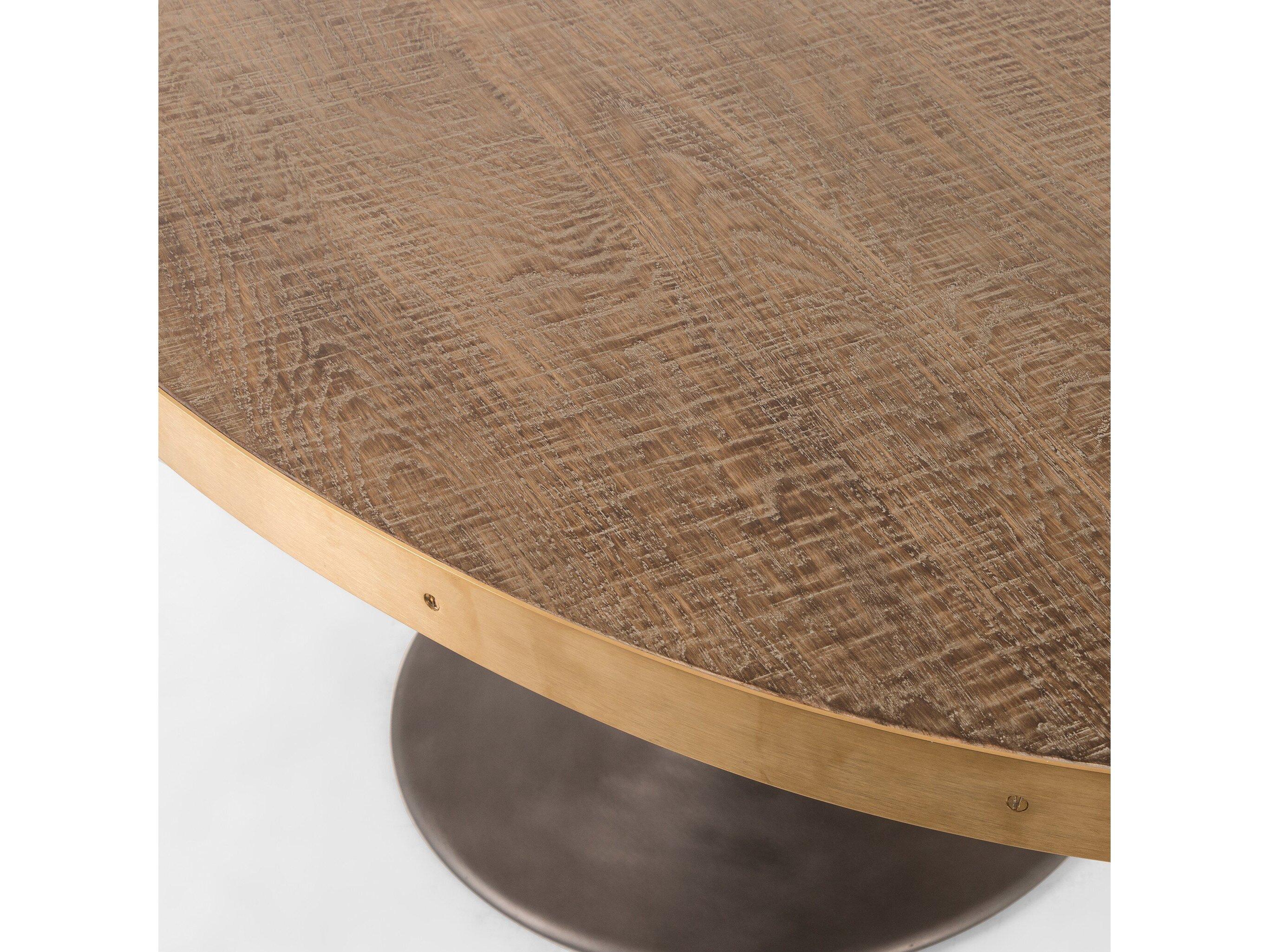 Four Hands Hughes Evans Reclaimed Burnt Oak Oval Dining Table