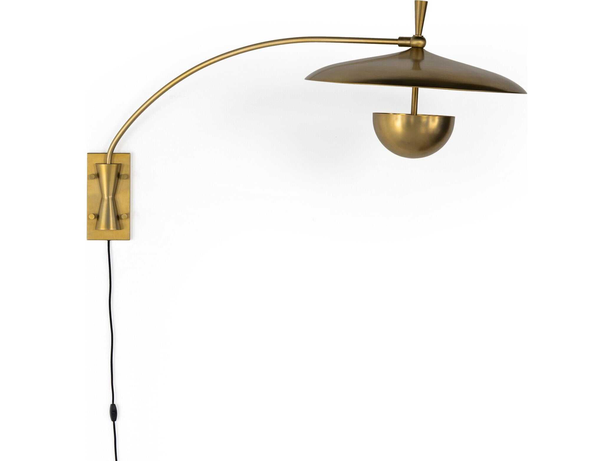 Four Hands Camden Bennington Antique Brass Iron  Sconce