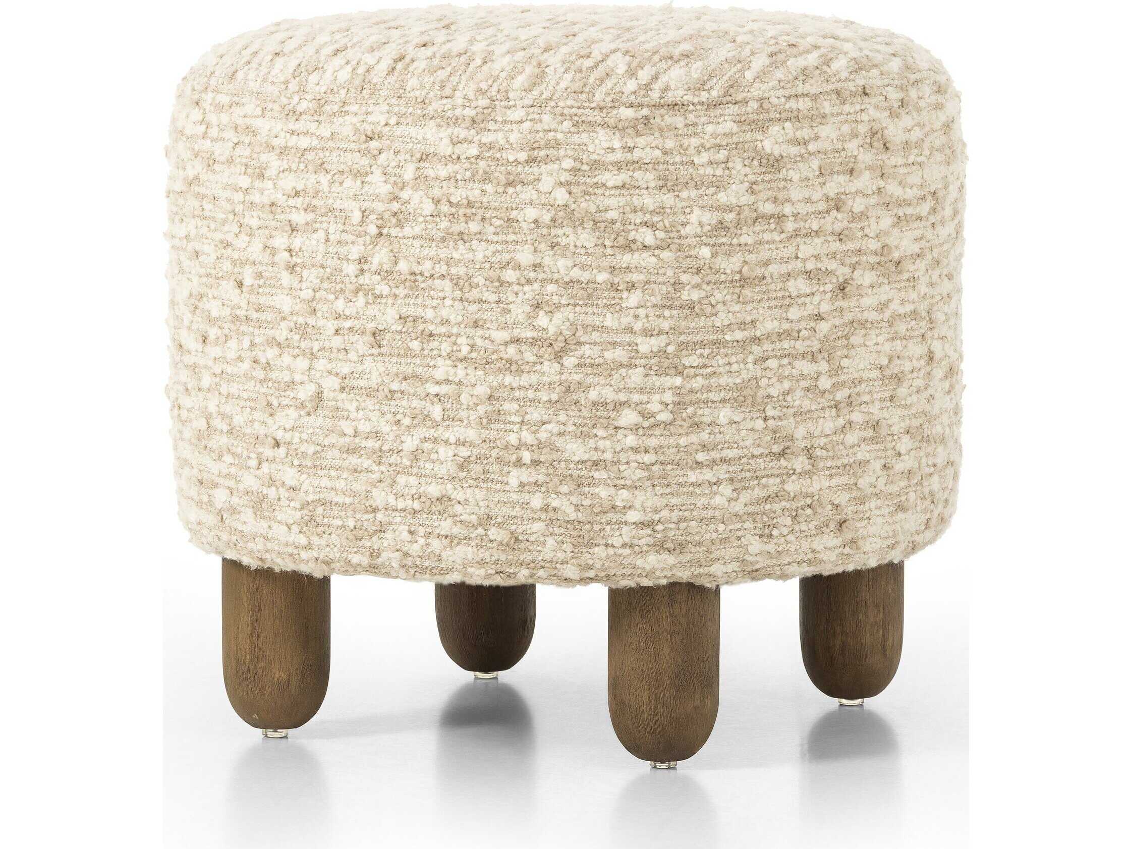 Four Hands Kensington Aniston Beige Upholstered Ottoman