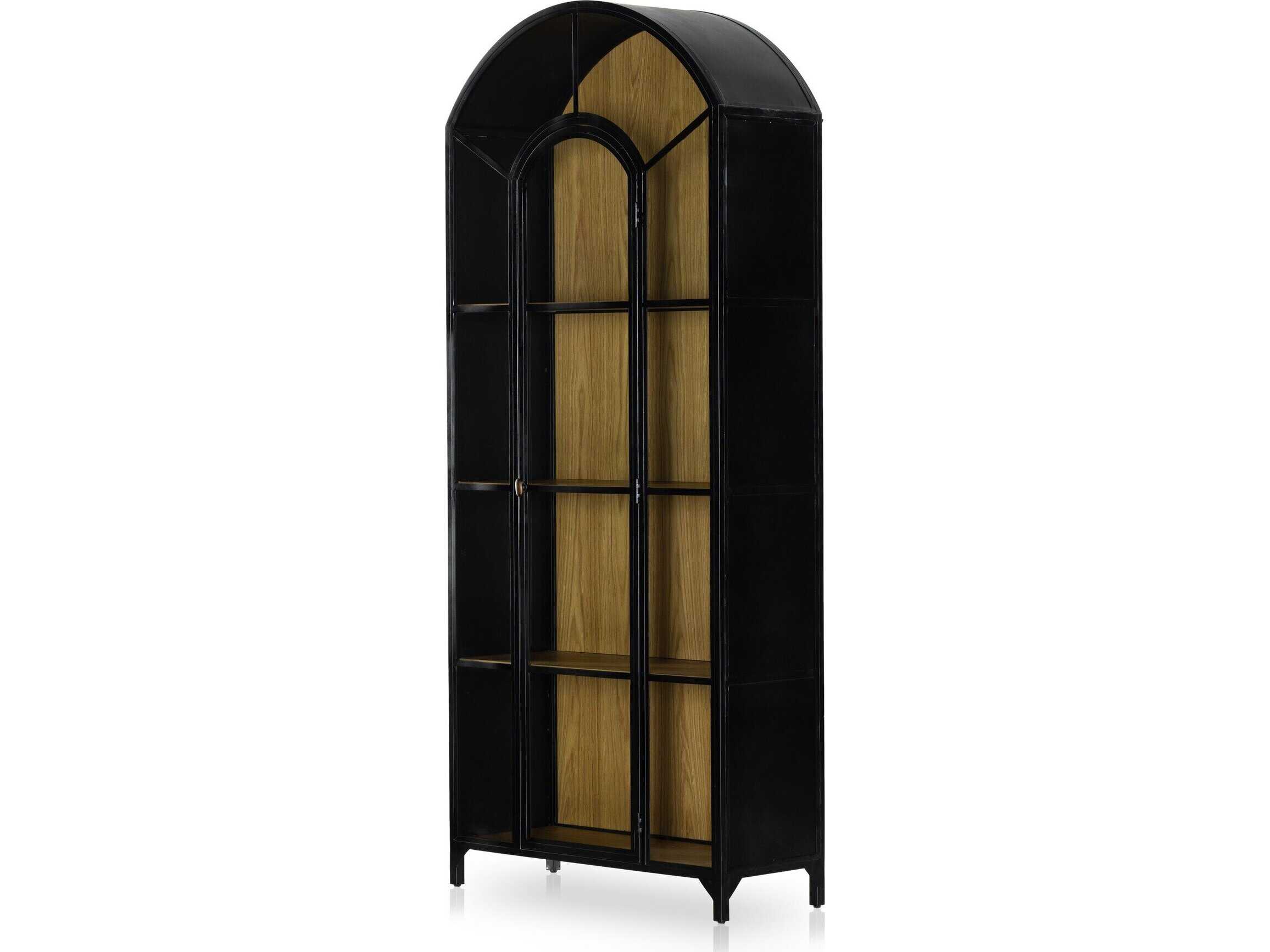 Four Hands Belmont Black Display Cabinet