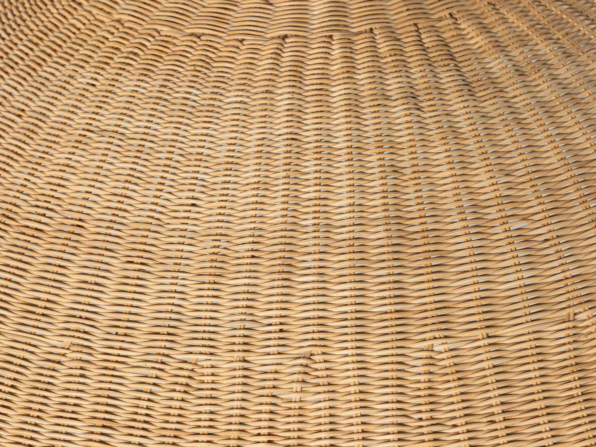 Four Hands Ryker 1-Light Gunmetal Natural Rattan Brown LED Dome Pendant