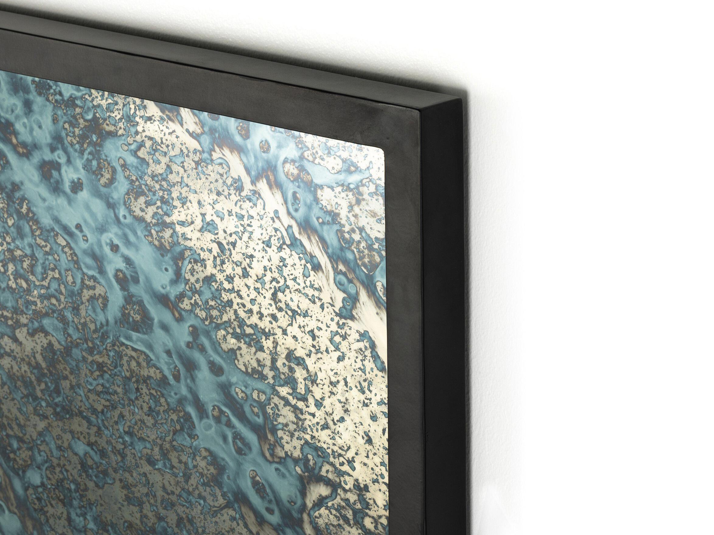 Four Hands Marlow Acid Iron Matte Black Rectangular Wash Mirror