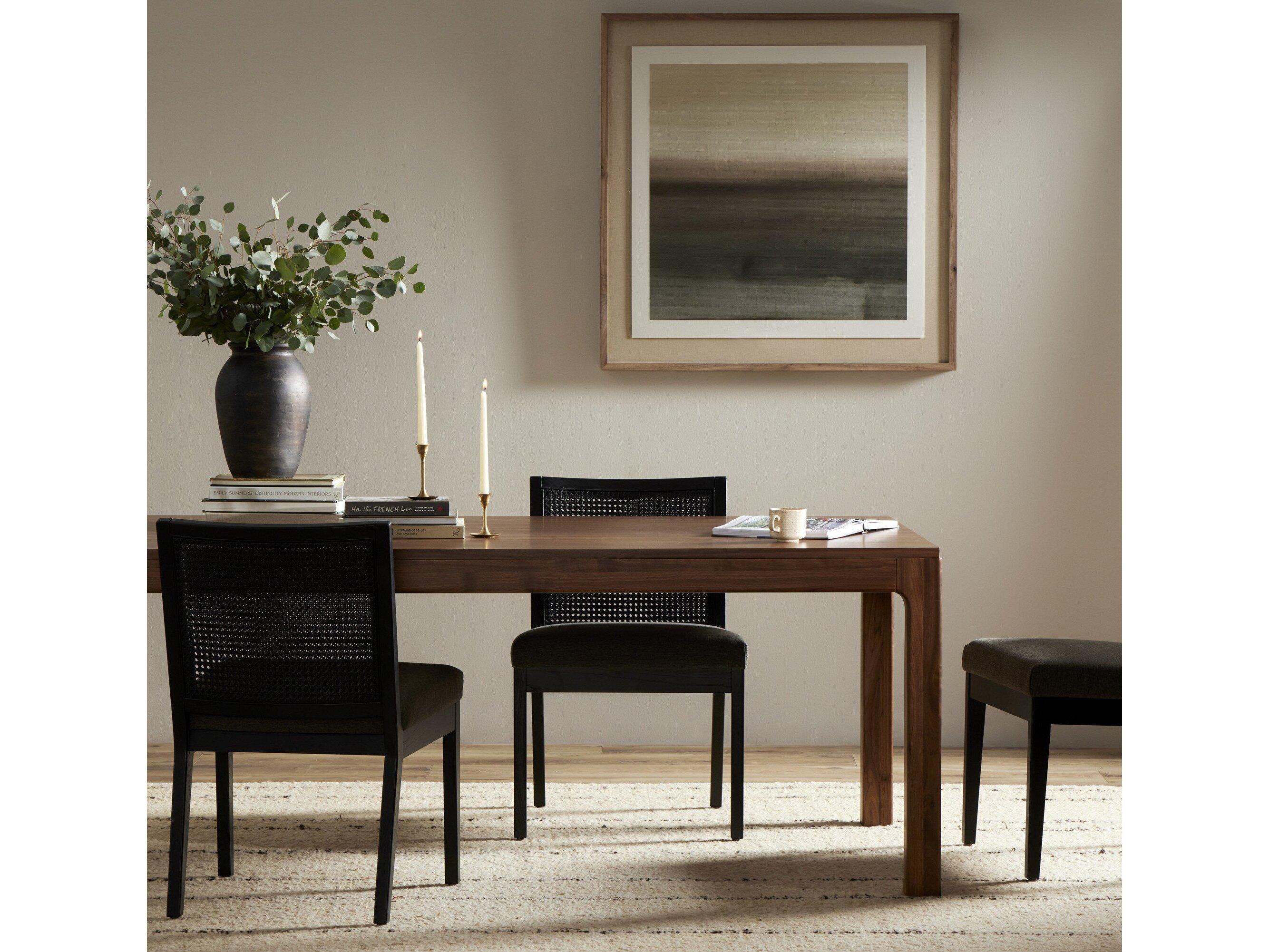 Four Hands Wallis Arturo Rectangular Wood Natural Walnut Veneer Dining Table