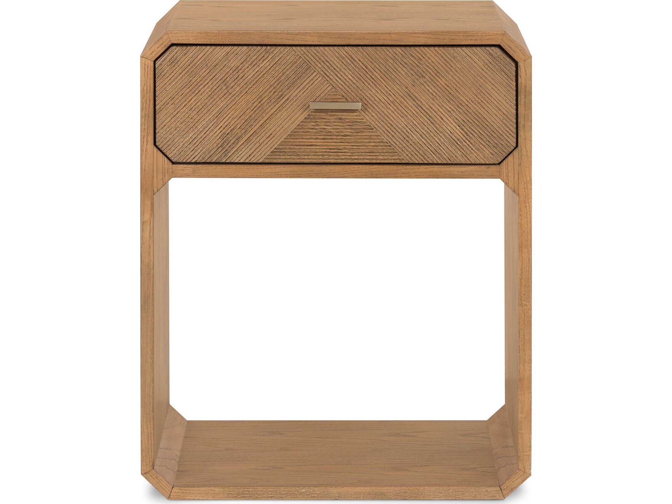 Four Hands Bolton Caspian 1-Drawer Natural Ash Wood Nightstand