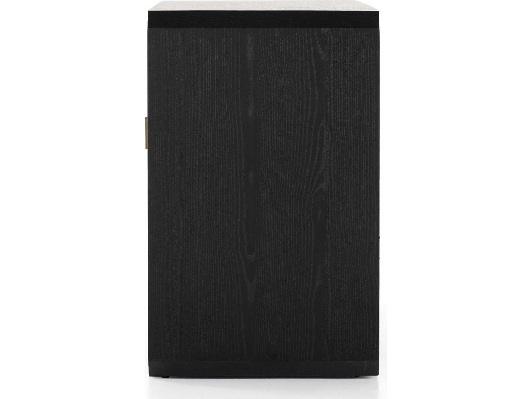Four Hands Bolton Caspian Black Ash Veneer Ash Wood Sideboard