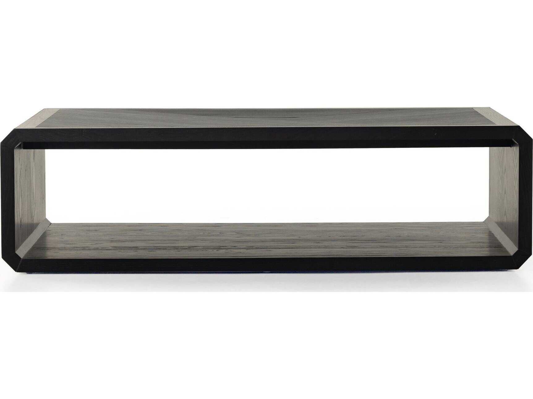 Four Hands Bolton Caspian Black Ash Rectangular Wood Coffee Table