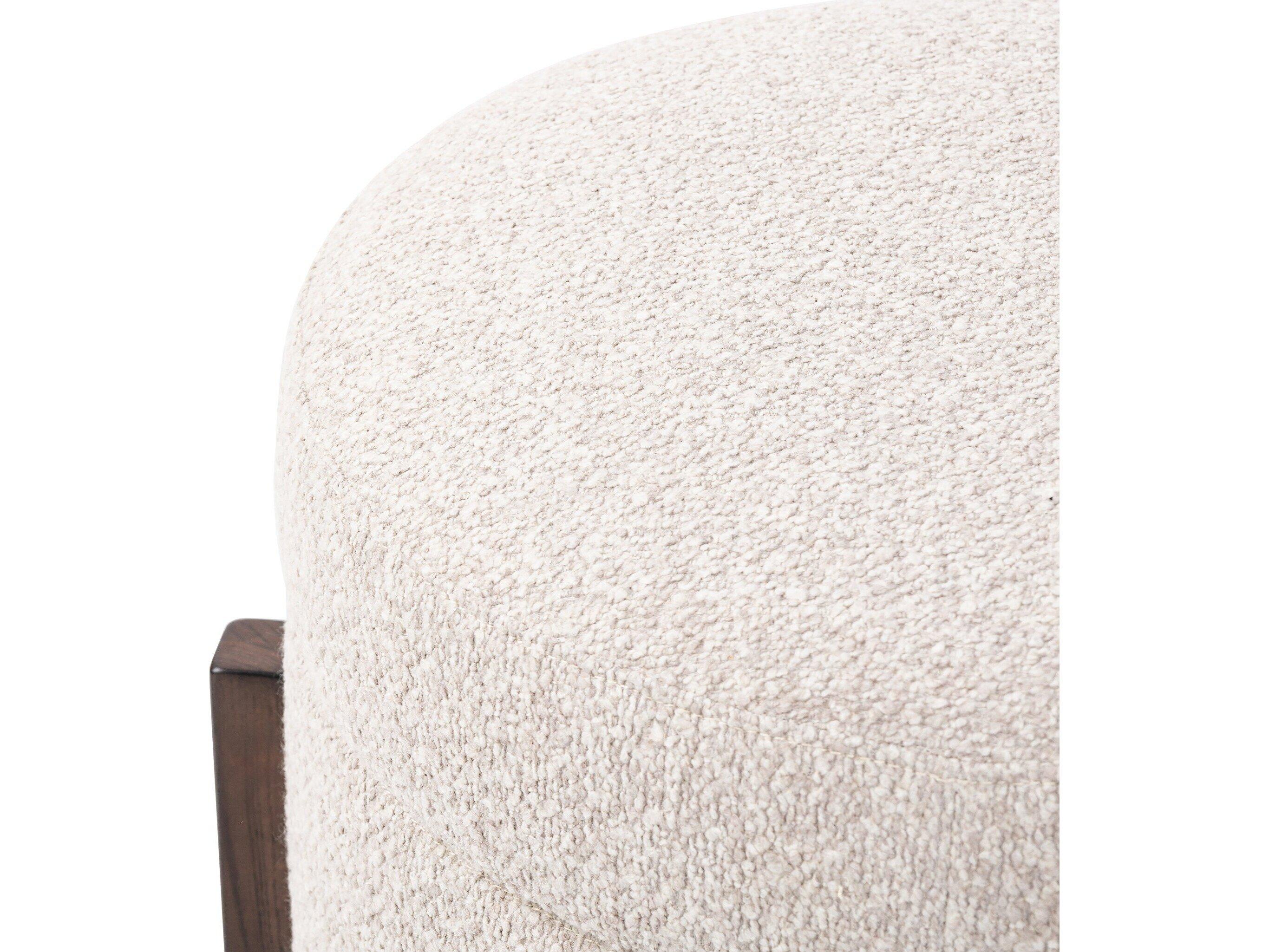 Luxecor Globetrotter Esben Storage Sattley Fog Terra Brown Nettlewod Beige Upholstered Ottoman