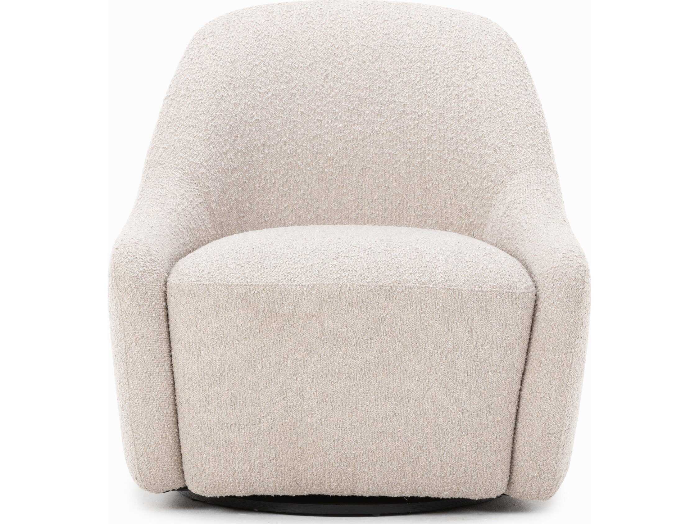 Four Hands Oslo Levi Knoll Sand Swivel Accent Chair