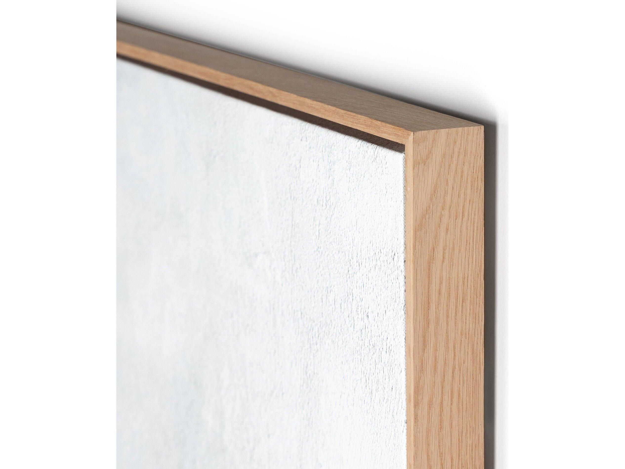 Four Hands Art Studio Immerse by Melanie Biehle Vertical Grain White Oak Floater  Canvas Wall Art