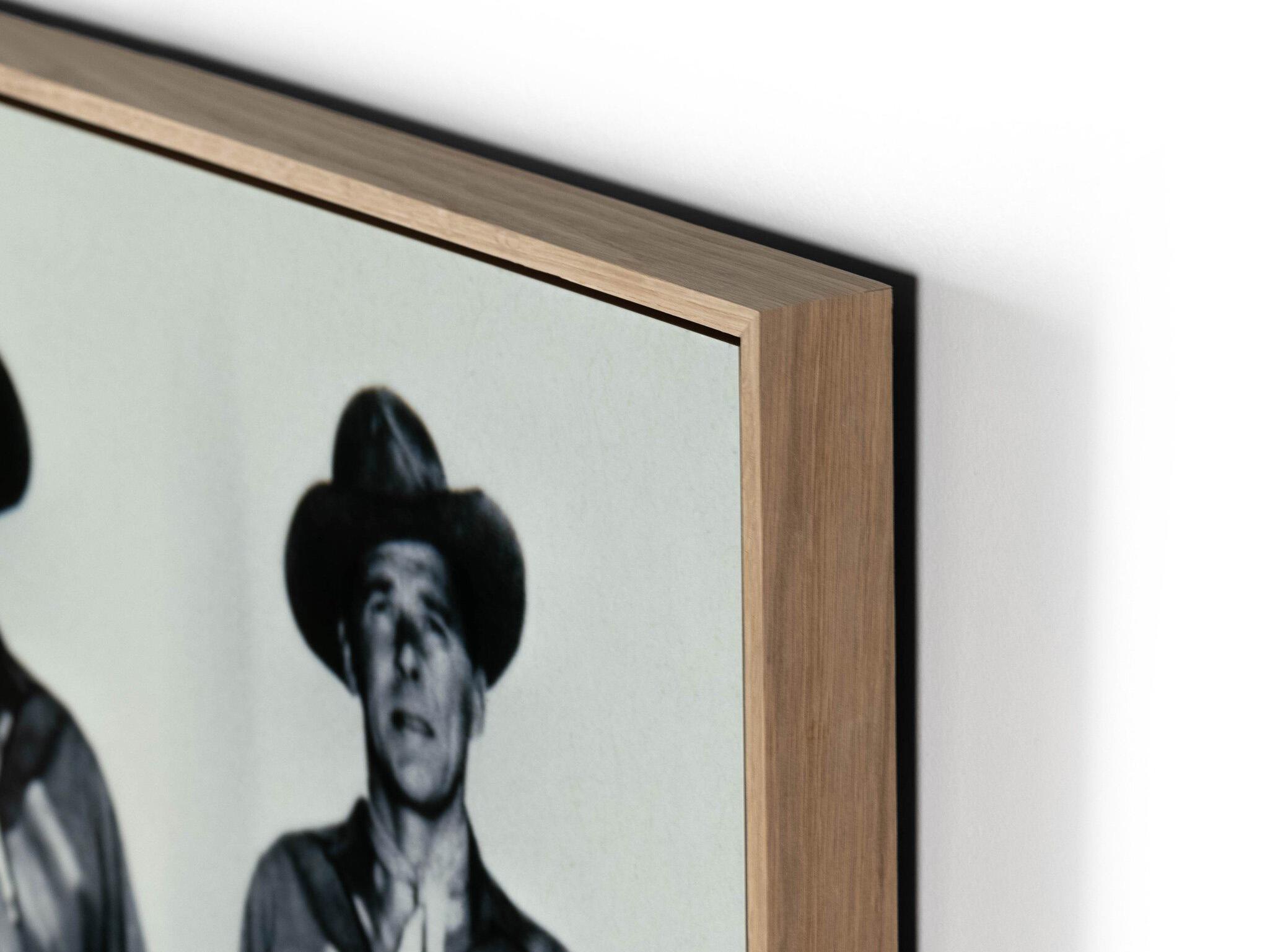 Four Hands Art Studio Ronald Reagans by Getty Images Vertical Grain White Oak Floater  Canvas Wall Art