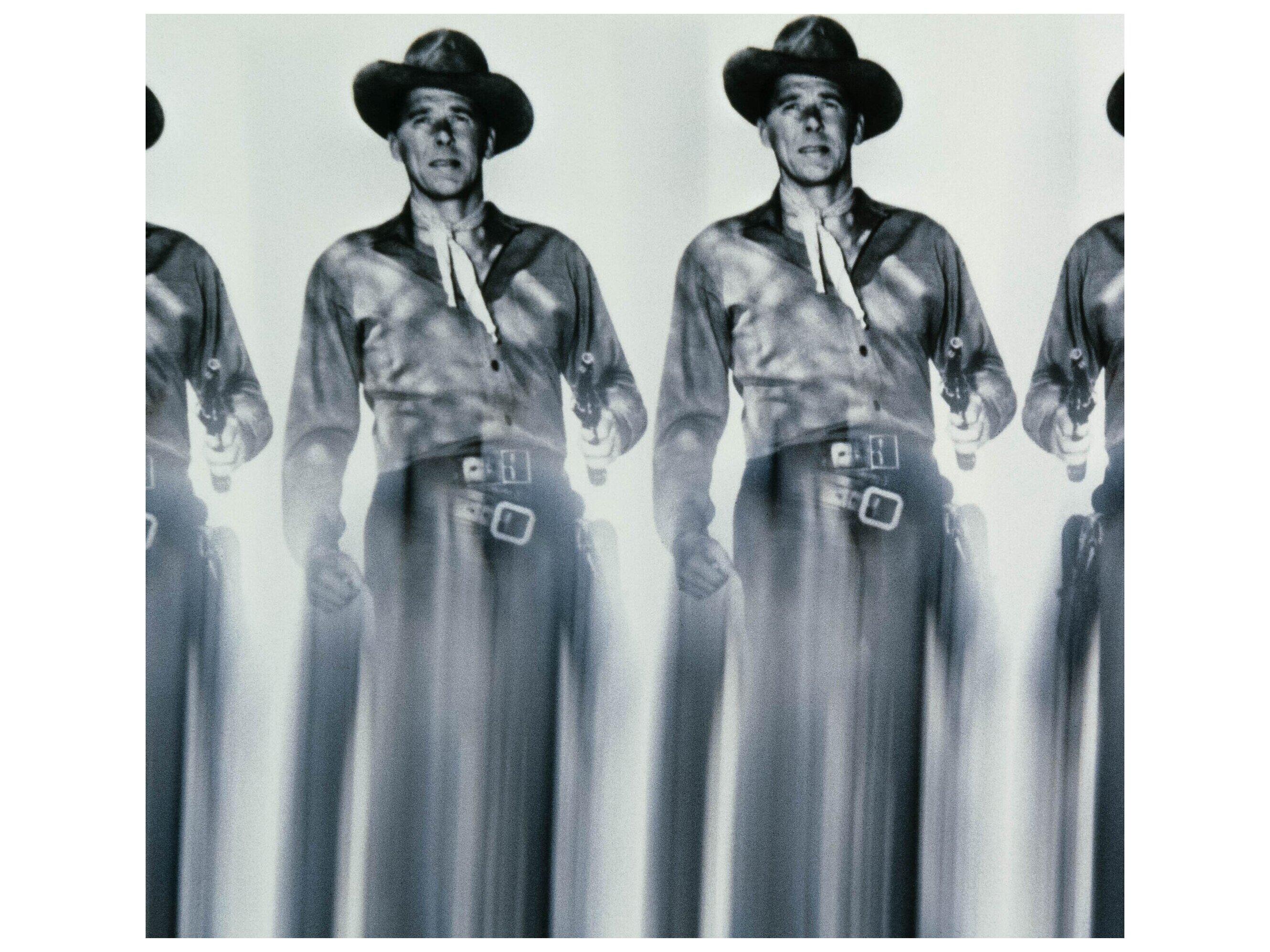 Four Hands Art Studio Ronald Reagans by Getty Images Vertical Grain White Oak Floater  Canvas Wall Art