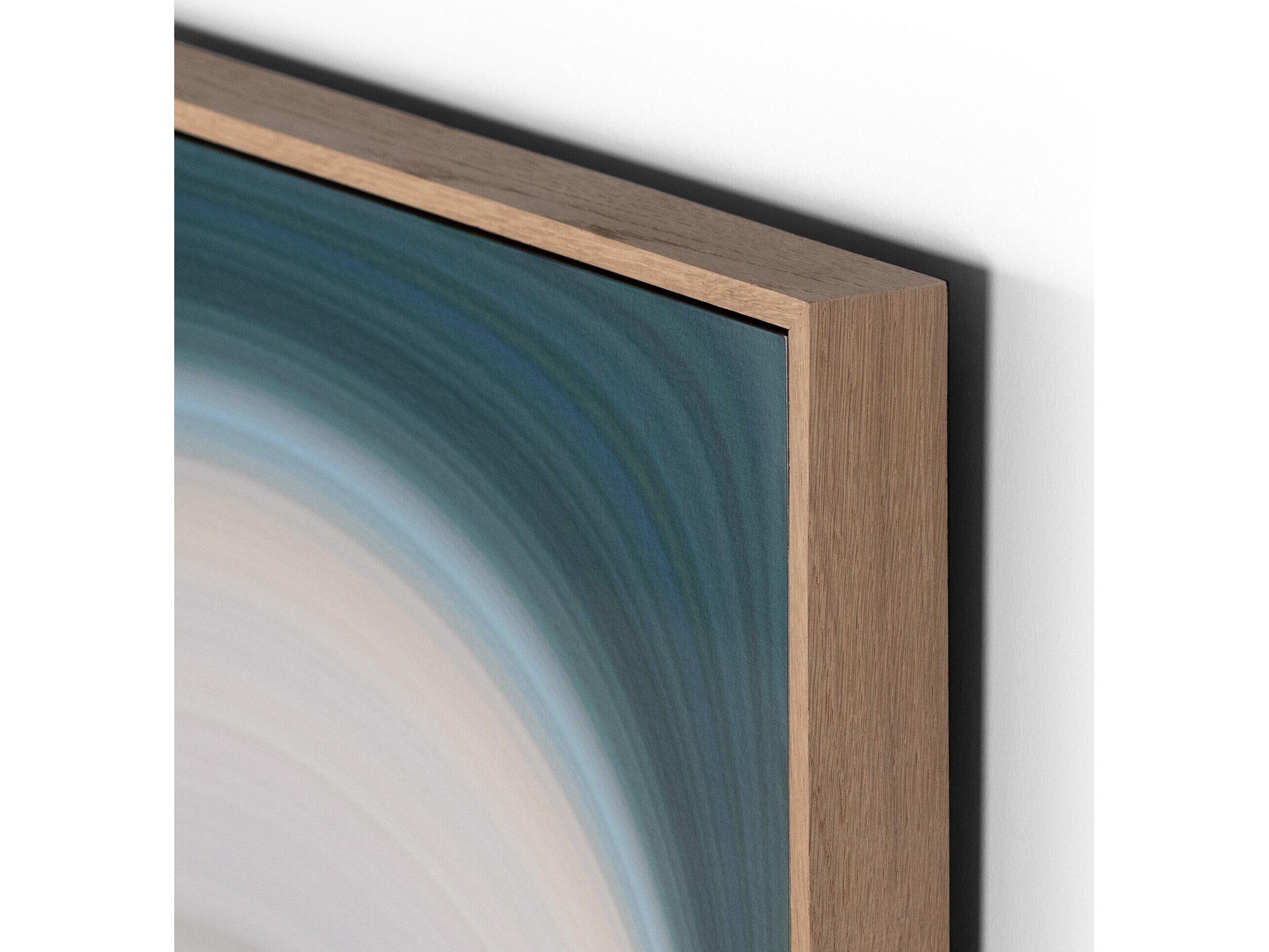 Four Hands Art Studio Abstract Curves by Getty Images Vertical Grain White Oak Floater  Canvas Wall Art