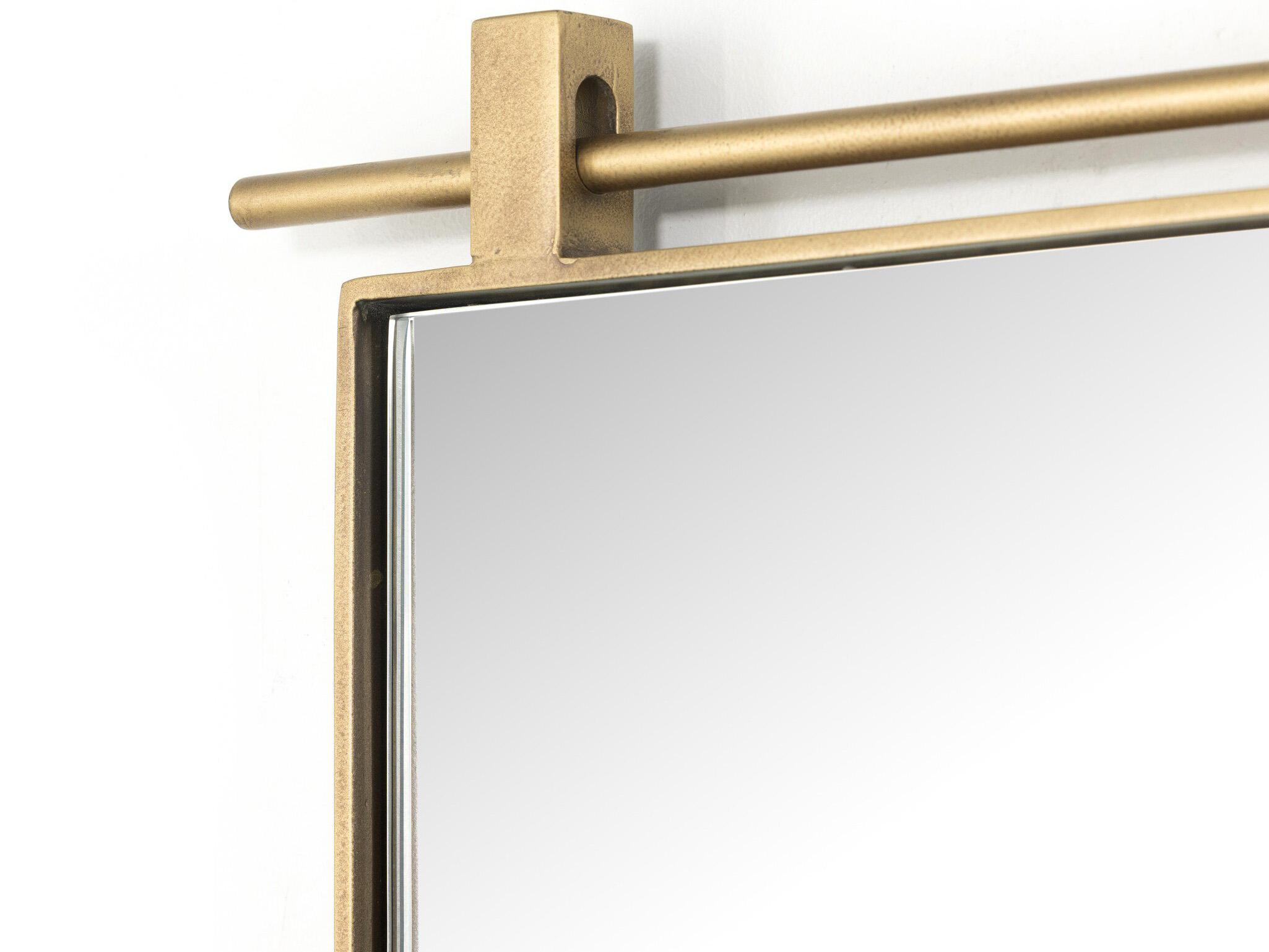 Four Hands Hutton Chico Antique Brass  Small Arch Mirror