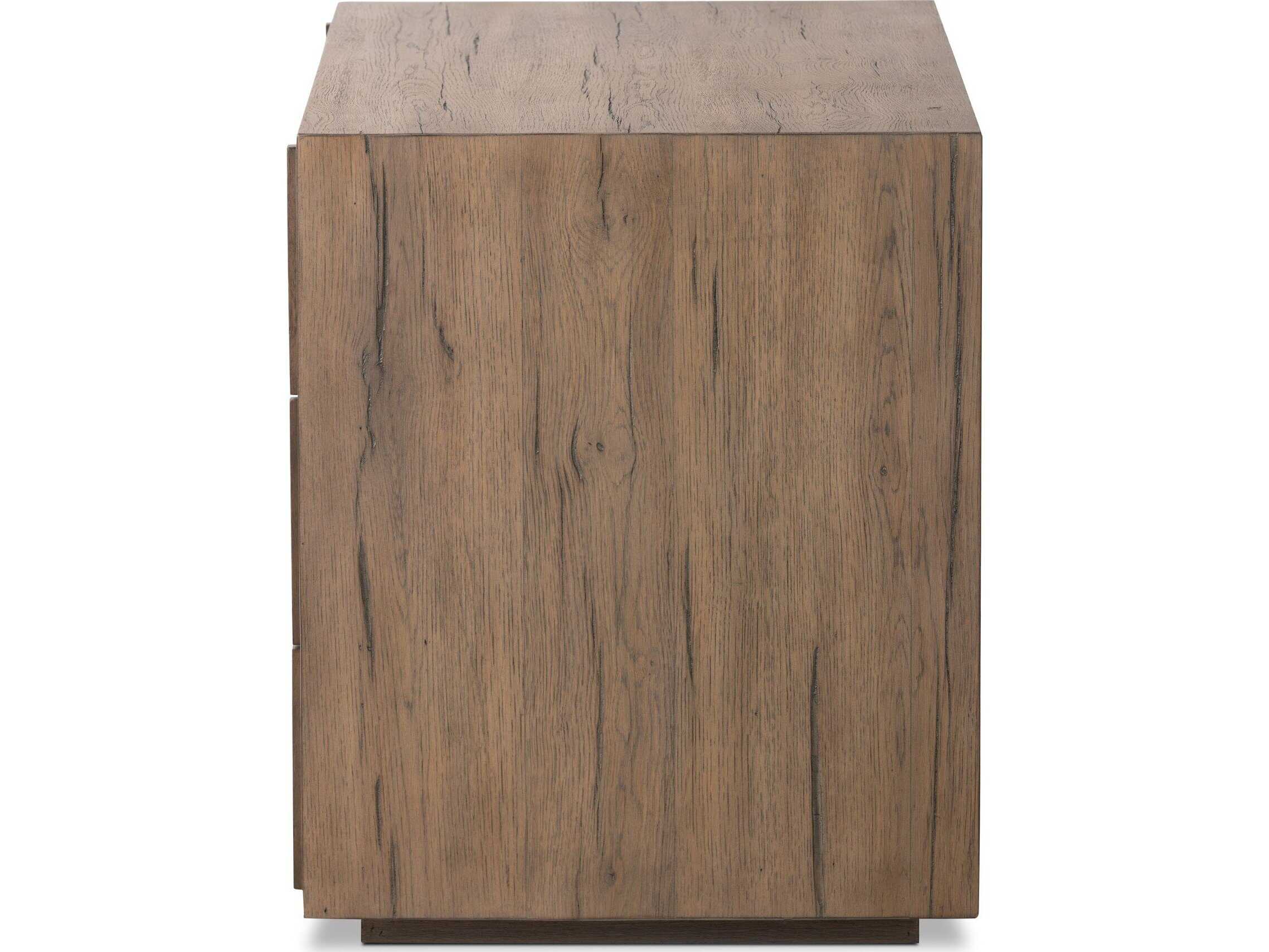 Four Hands Bina Leo Rustic Grey Veneer Nightstand