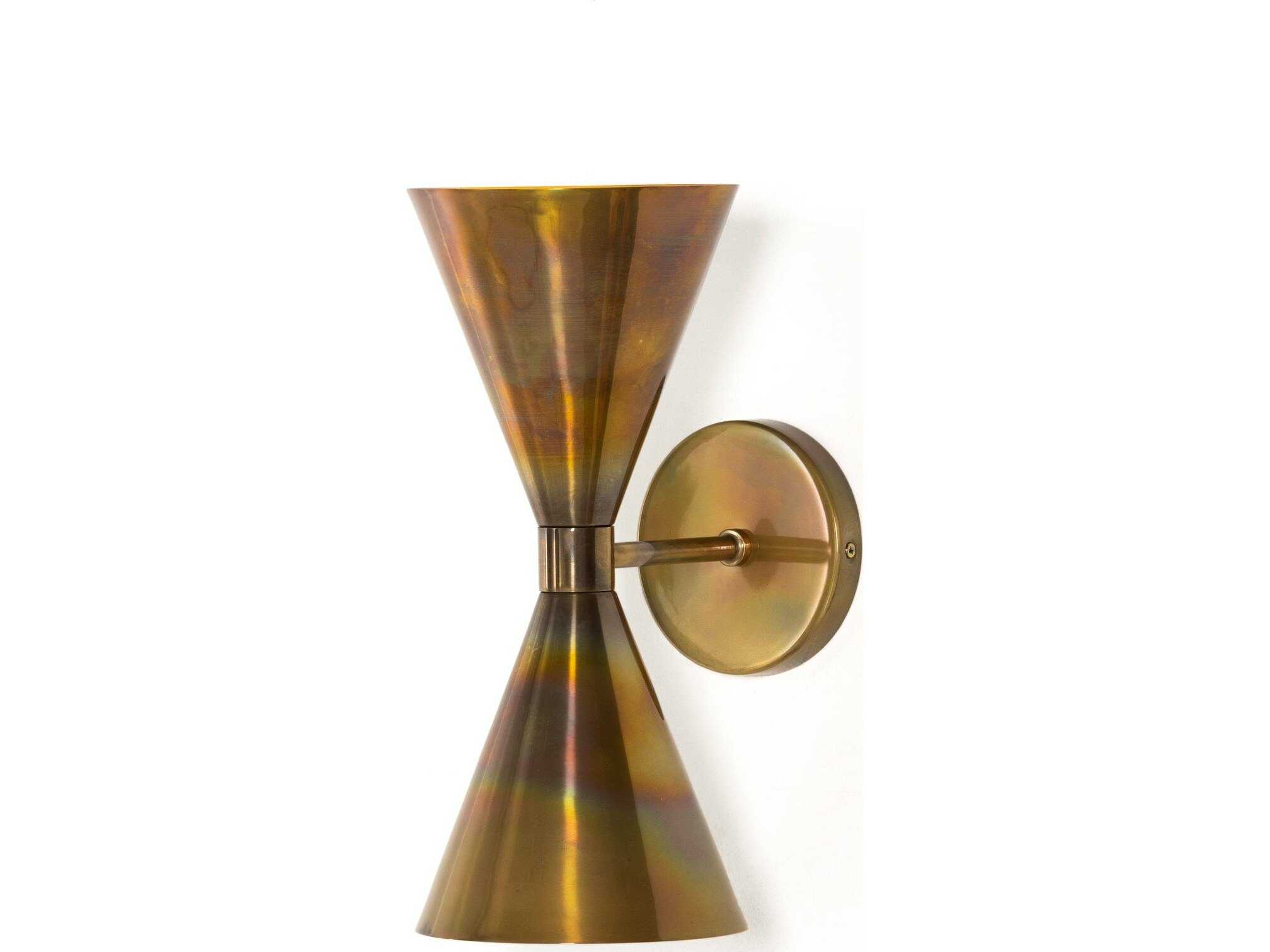 Four Hands Camden Clement Burnt Brass  Sconce