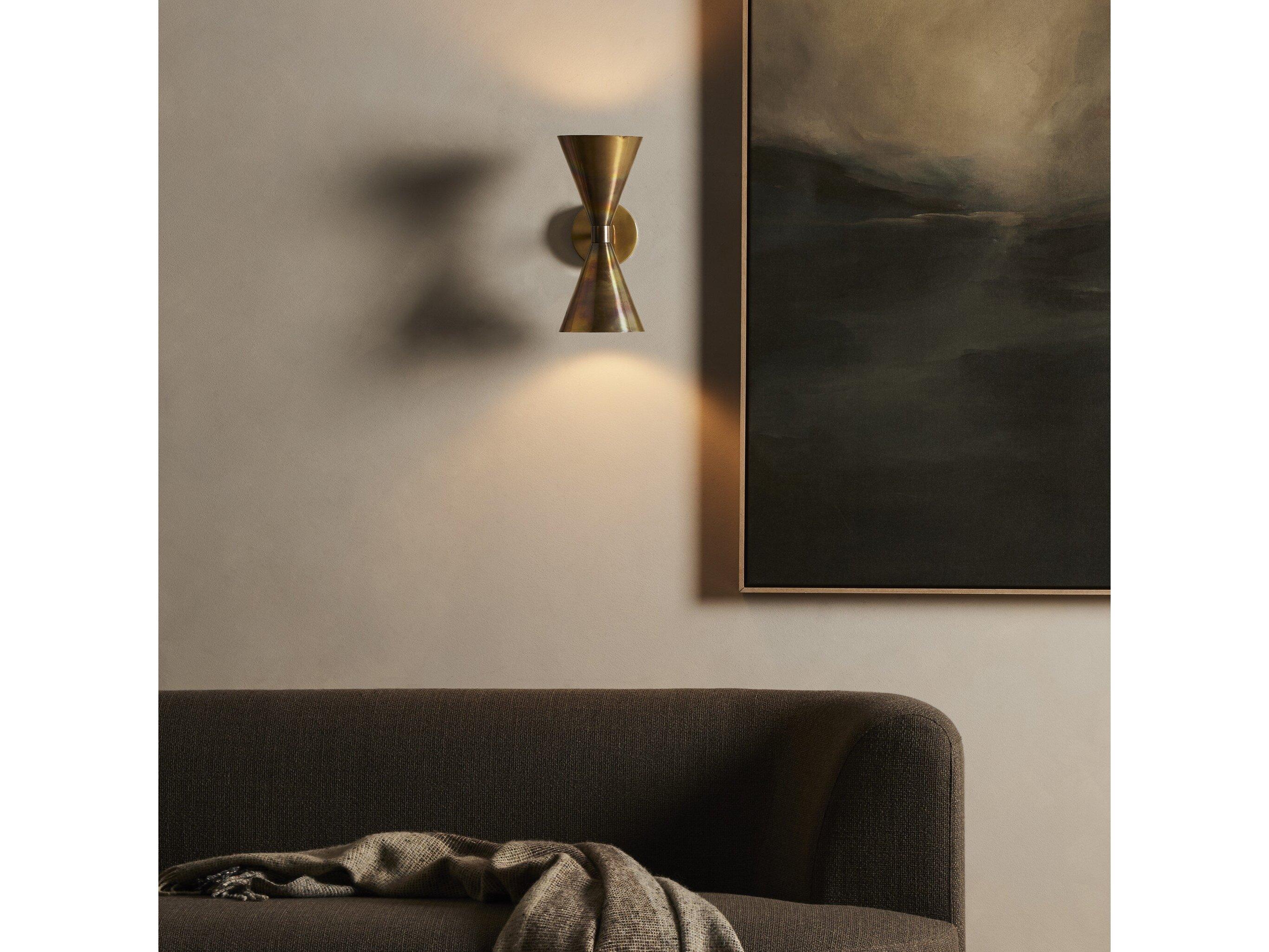 Four Hands Camden Clement Burnt Brass  Sconce