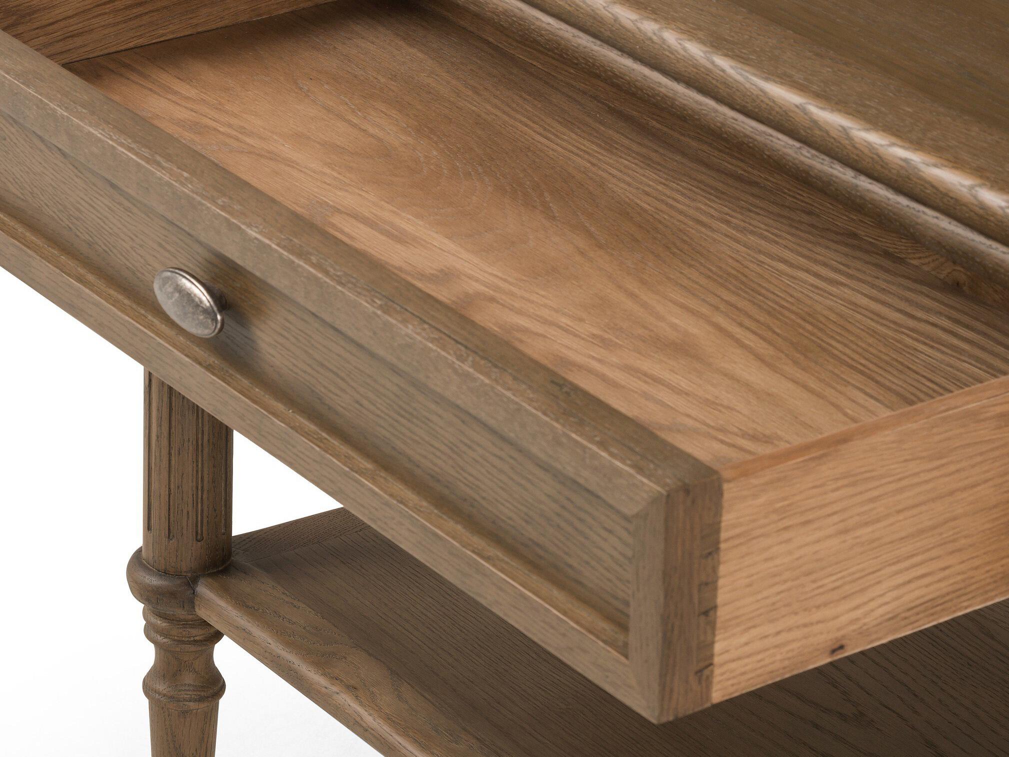 Four Hands Collins Toulouse Toasted Oak Veneer Oak Wood Nightstand