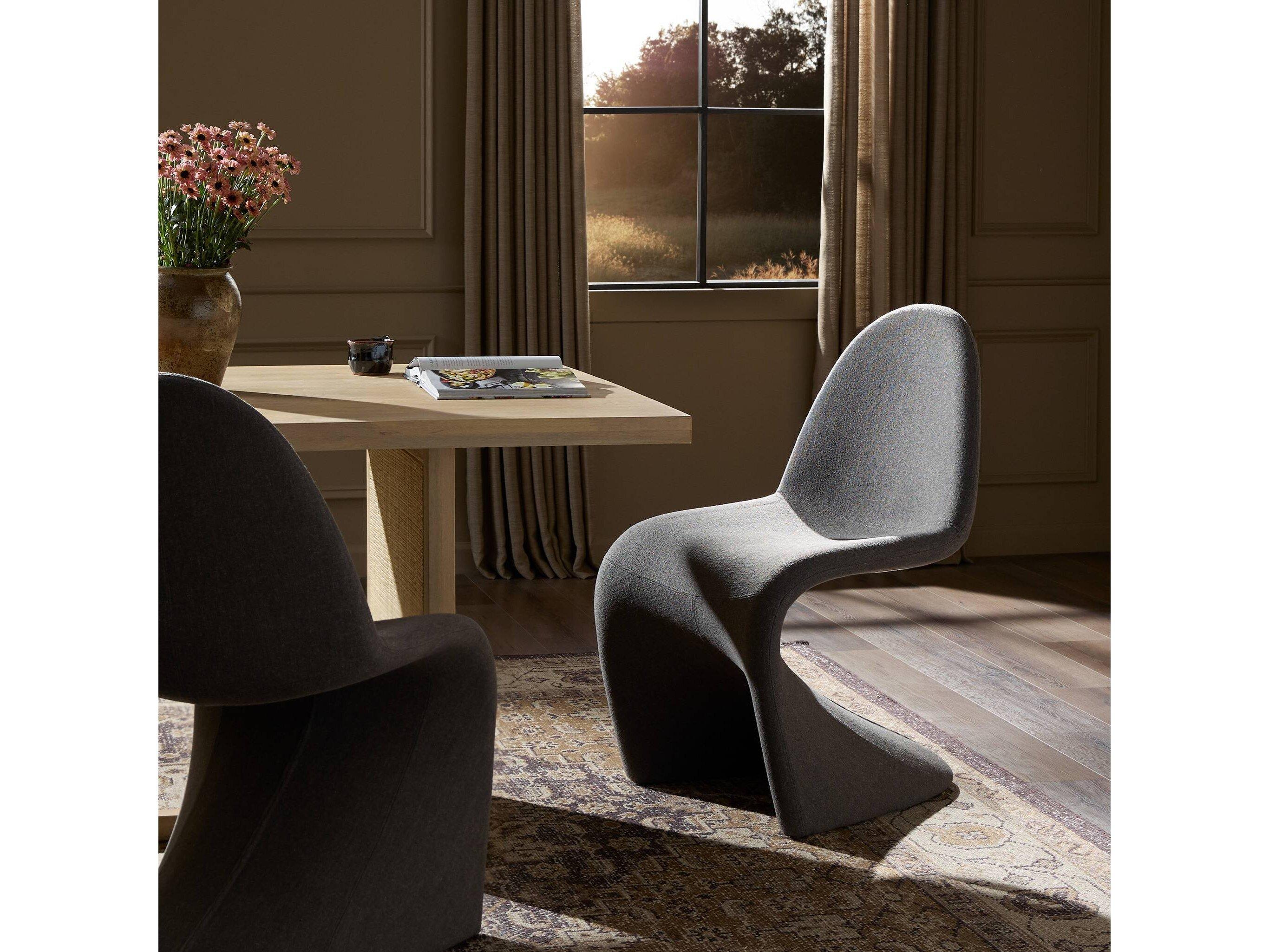 Four Hands Allston Briette Antwerp Seal Upholstered Dining Chair