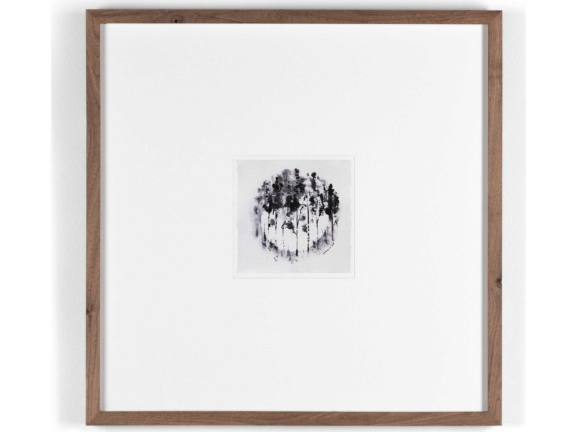 Four Hands Art Studio Through The Trees I by Santhosh Ch Rustic Walnut  Canvas Wall Art