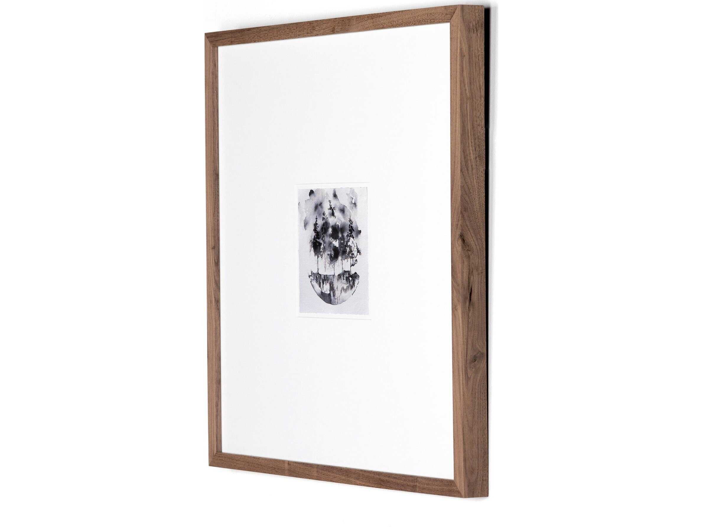 Four Hands Art Studio Through The Trees II by Santhosh Ch Rustic Walnut  Canvas Wall Art