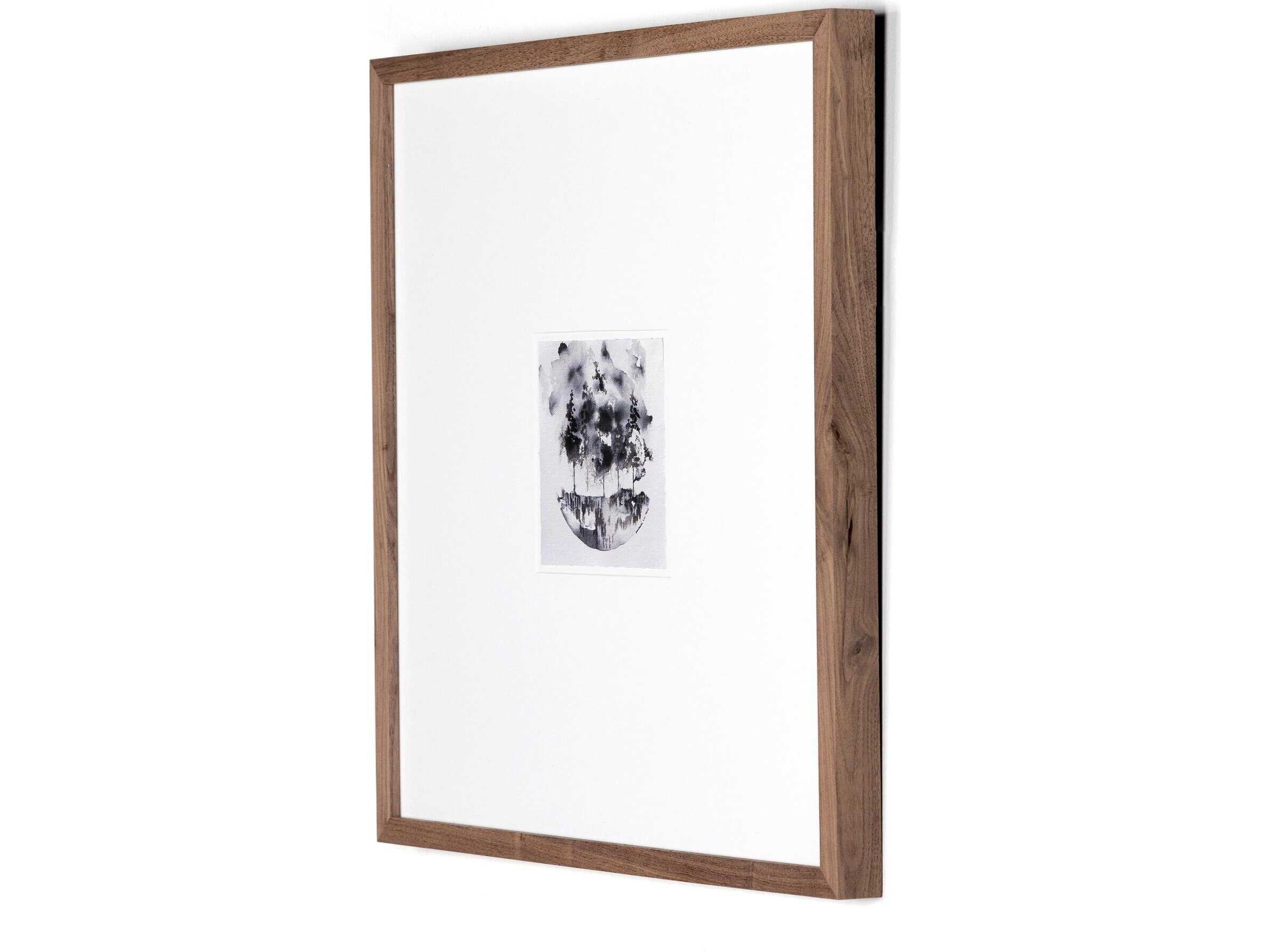 Four Hands Art Studio Through The Trees II by Santhosh Ch Rustic Walnut  Canvas Wall Art