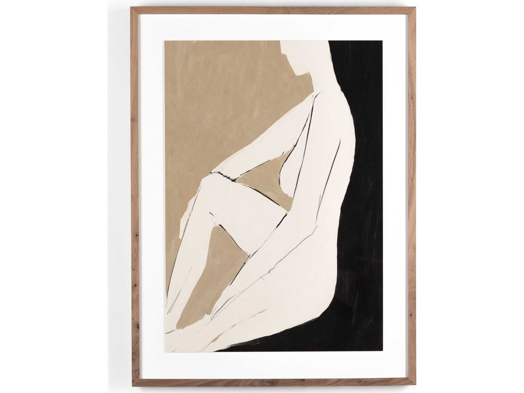 Four Hands Art Studio Chill by Dan Hobday Rustic Walnut  Canvas Wall Art