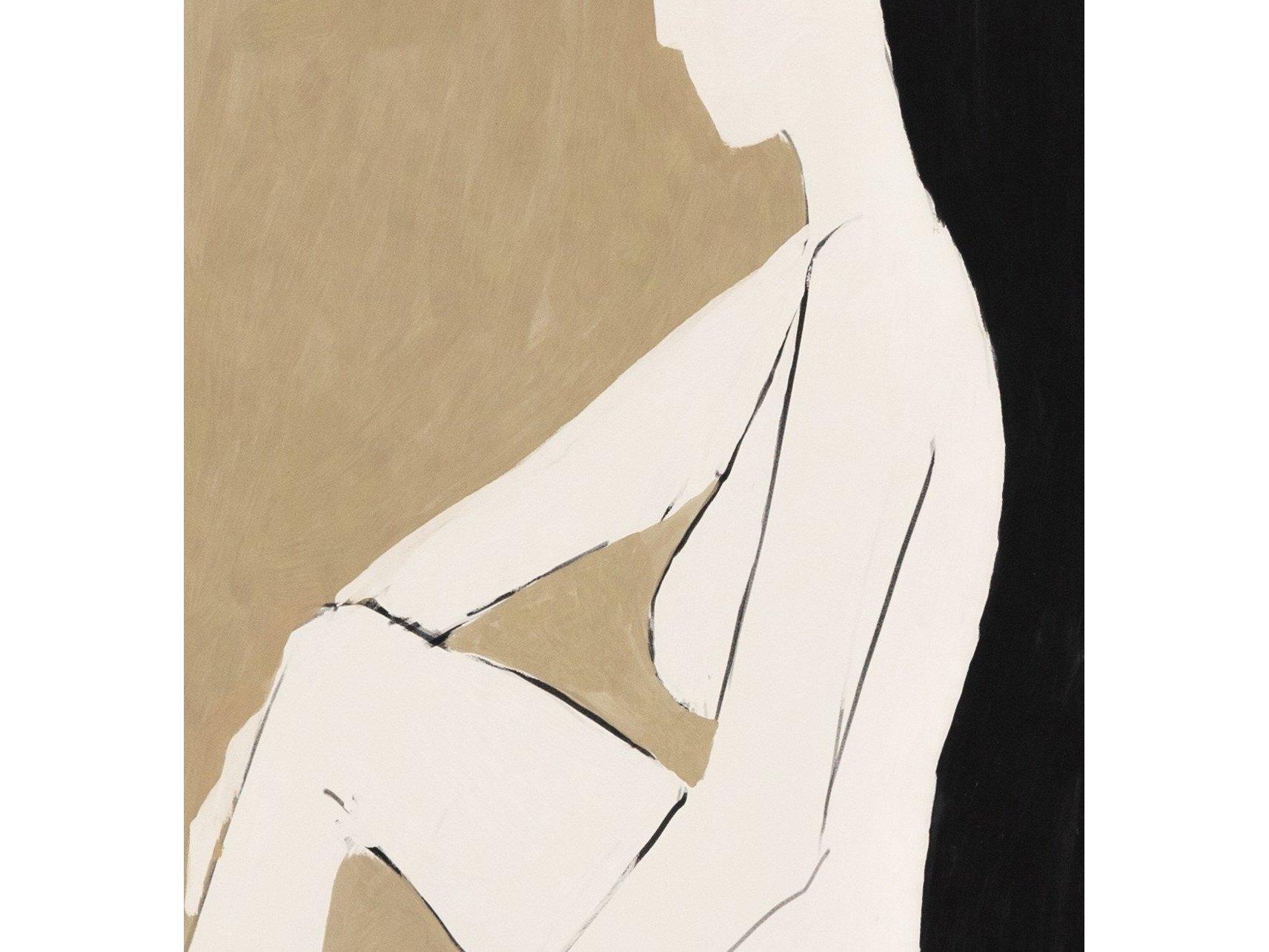 Four Hands Art Studio Chill by Dan Hobday Rustic Walnut  Canvas Wall Art