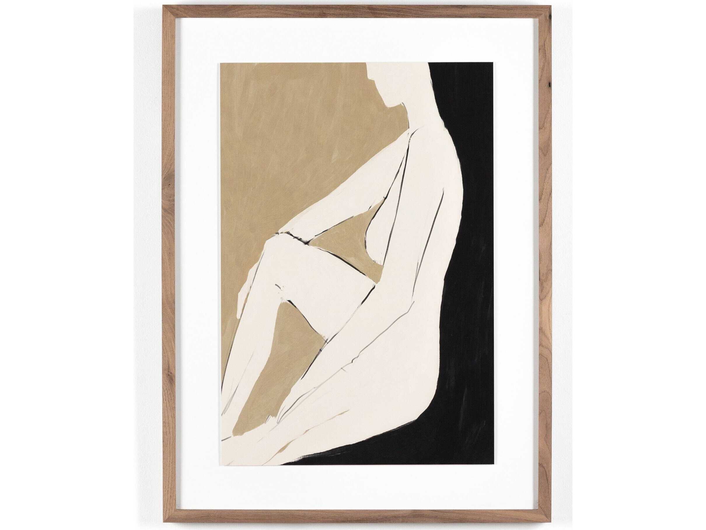 Four Hands Art Studio Chill by Dan Hobday Rustic Walnut  Canvas Wall Art