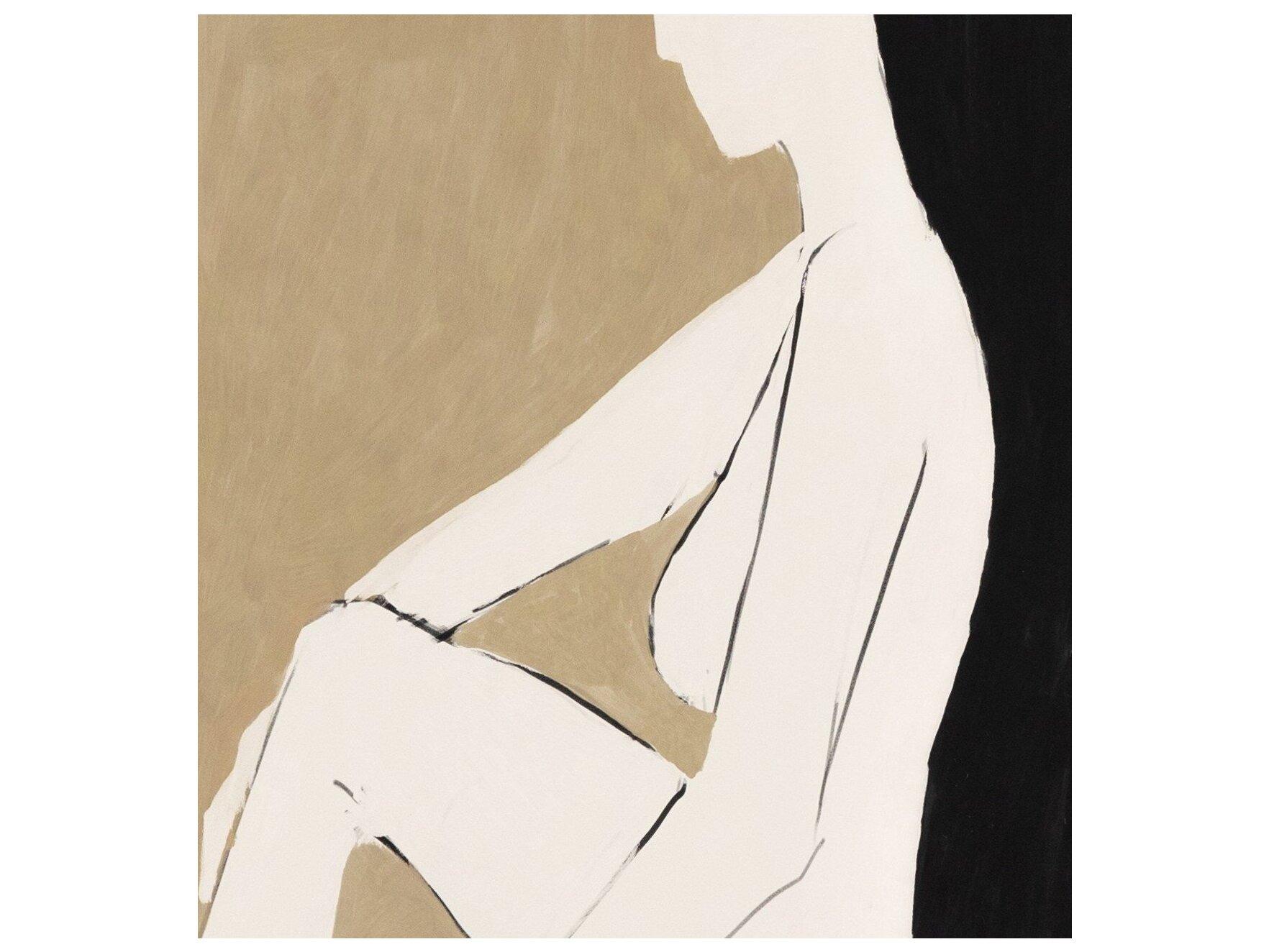 Four Hands Art Studio Chill by Dan Hobday Rustic Walnut  Canvas Wall Art