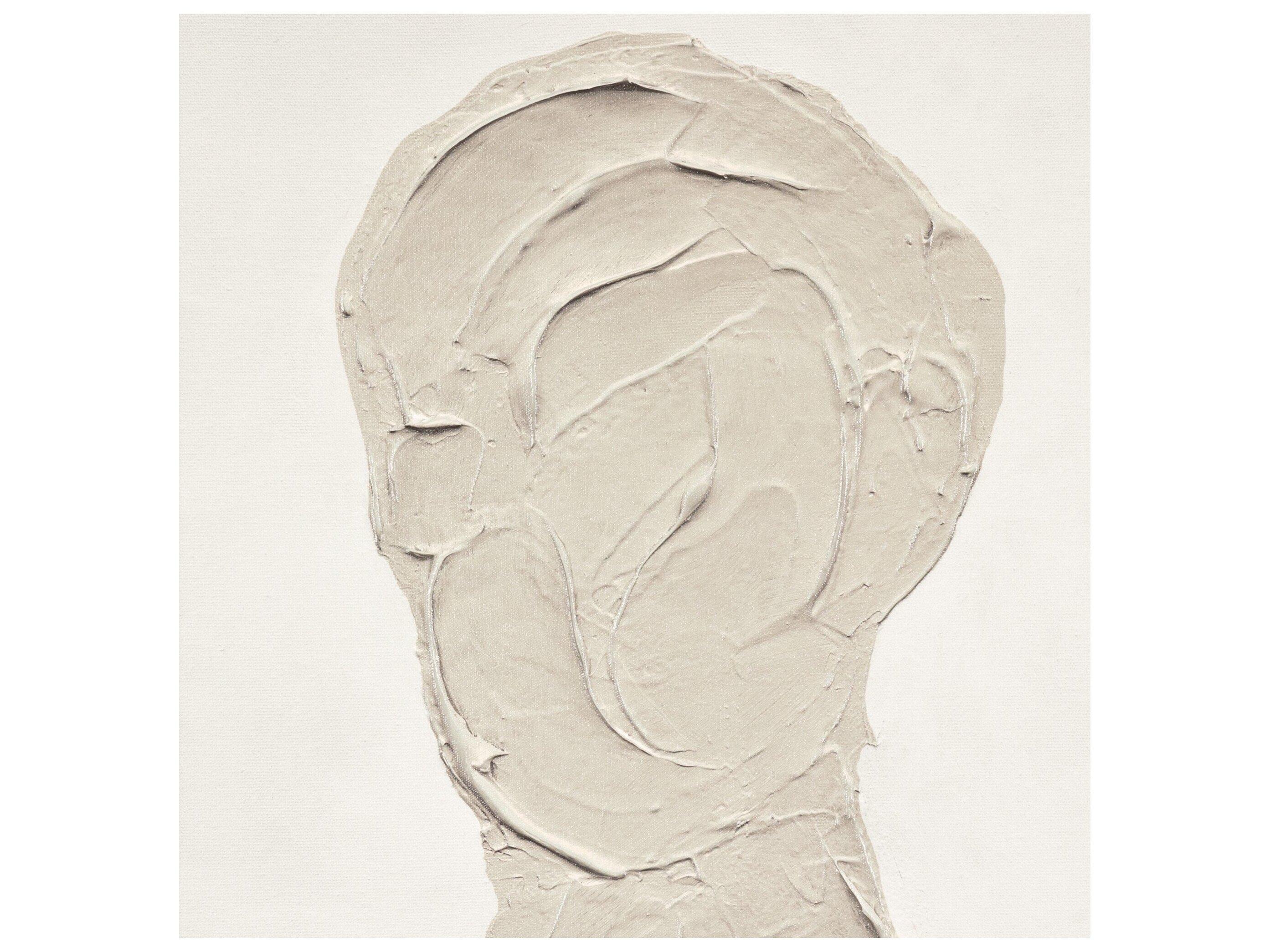 Four Hands Art Studio Portrait 5 by Coup D'esprit Natural Maple Floater  Canvas Wall Art