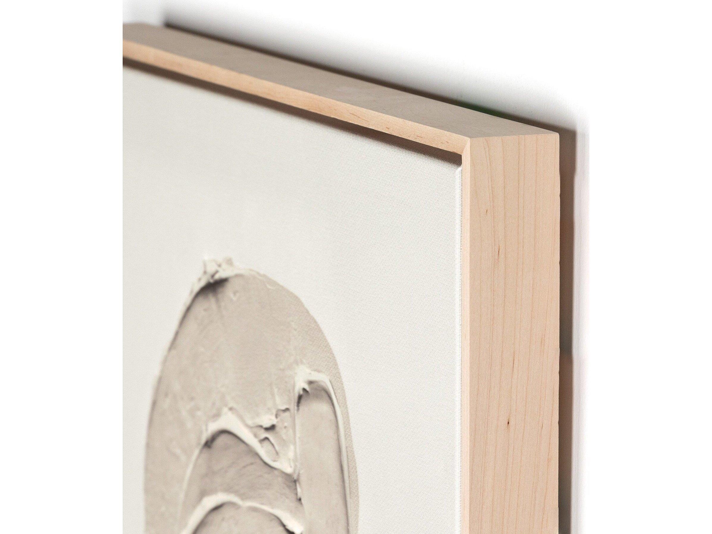 Four Hands Art Studio Portrait 2 by Coup D'esprit Natural Maple Floater  Canvas Wall Art