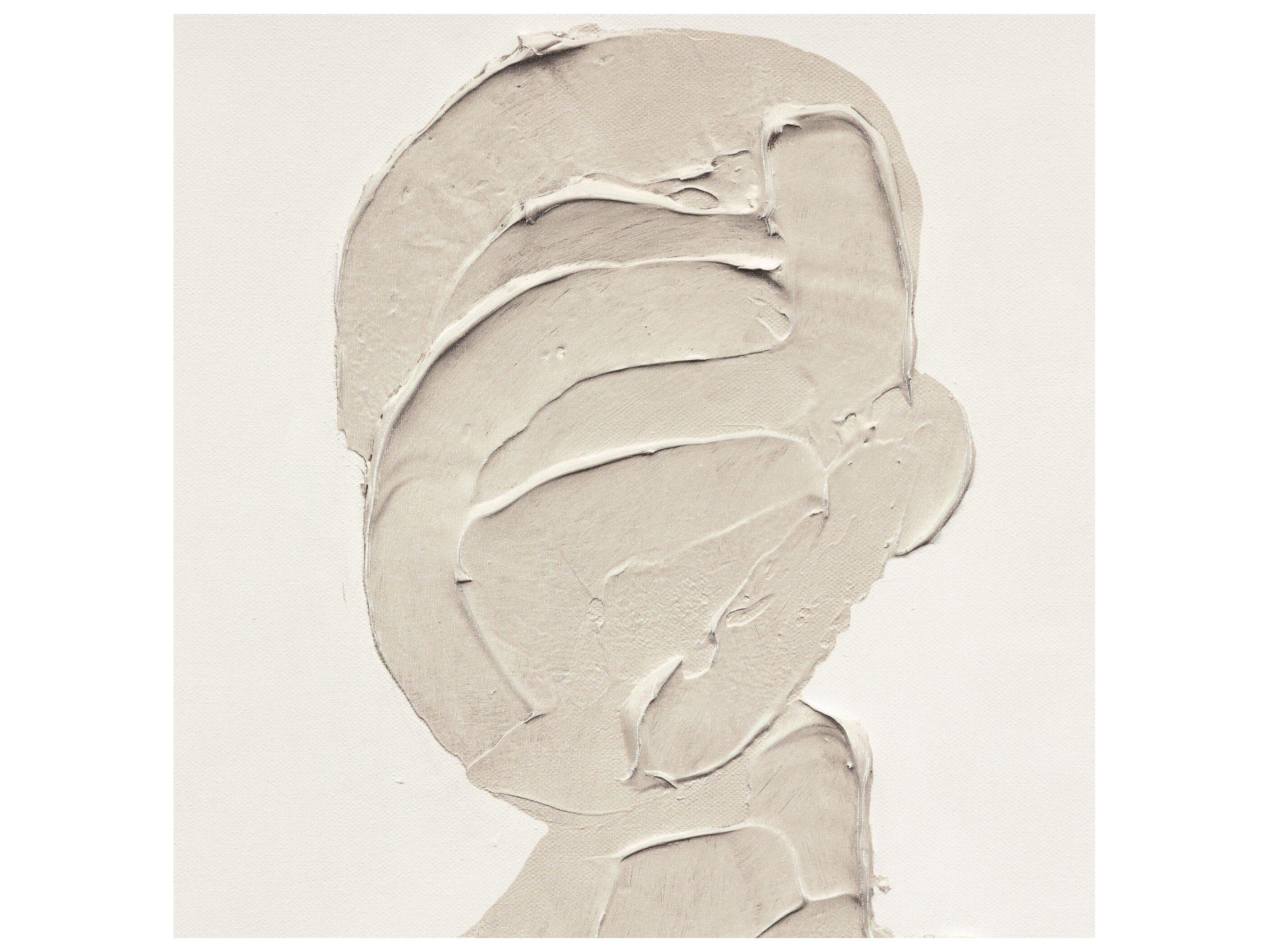 Four Hands Art Studio Portrait 2 by Coup D'esprit Natural Maple Floater  Canvas Wall Art