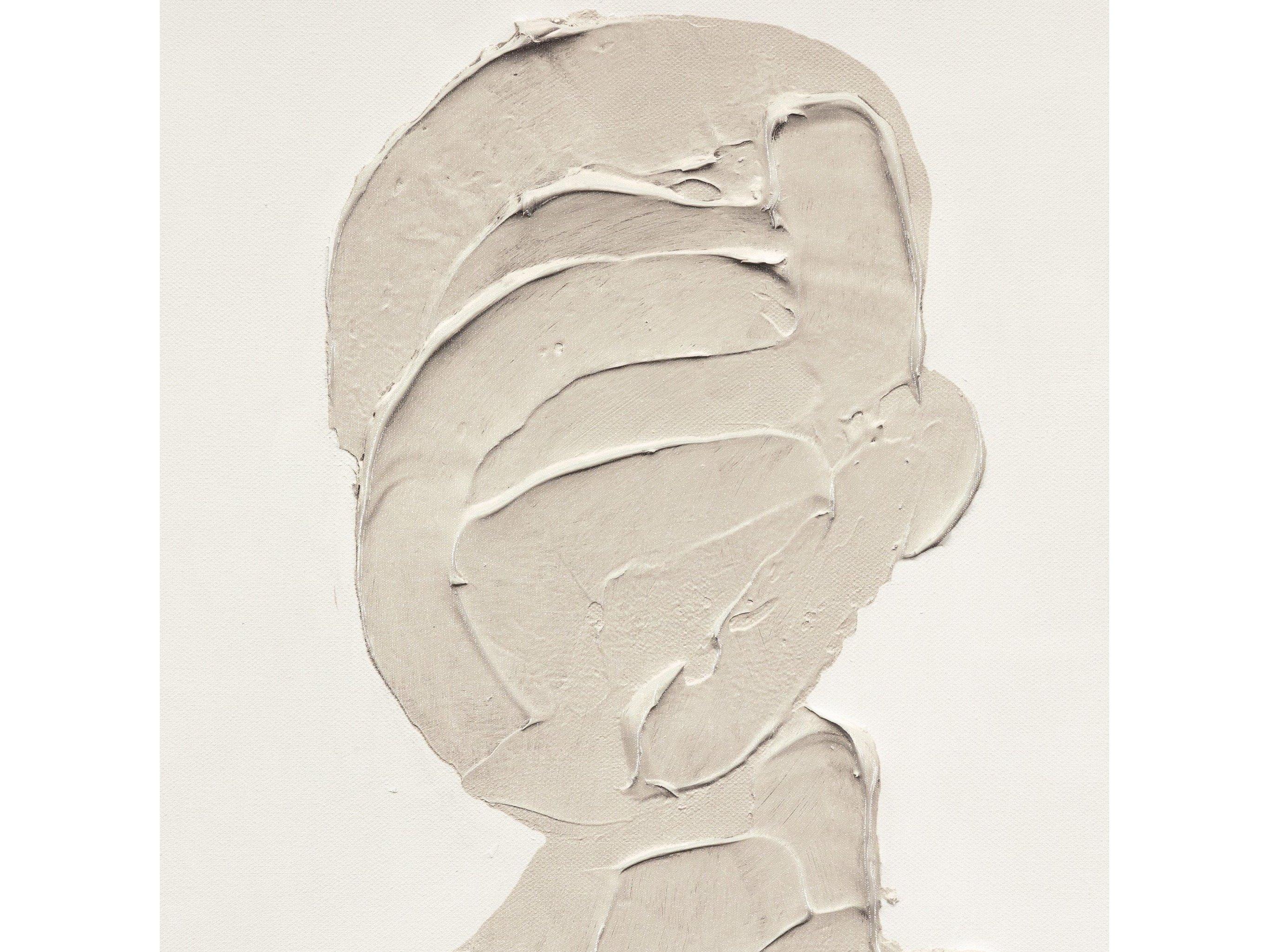 Four Hands Art Studio Portrait 2 by Coup D'esprit Natural Maple Floater  Canvas Wall Art