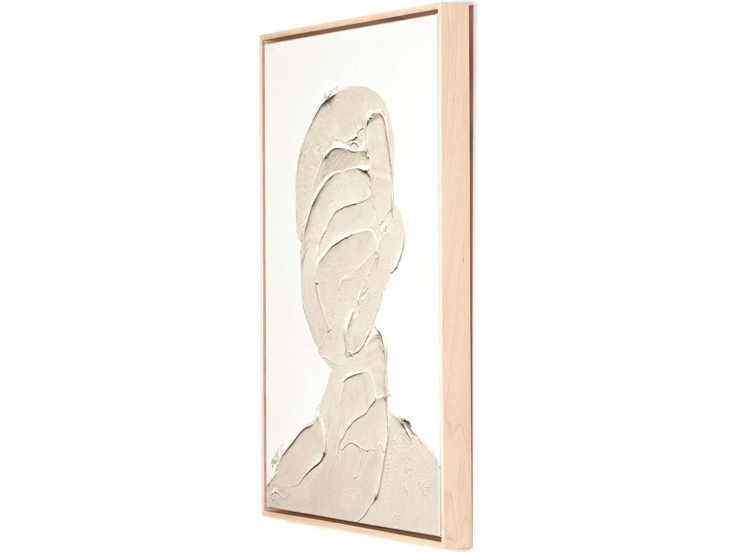 Four Hands Art Studio Portrait 2 by Coup D'esprit Natural Maple Floater  Canvas Wall Art