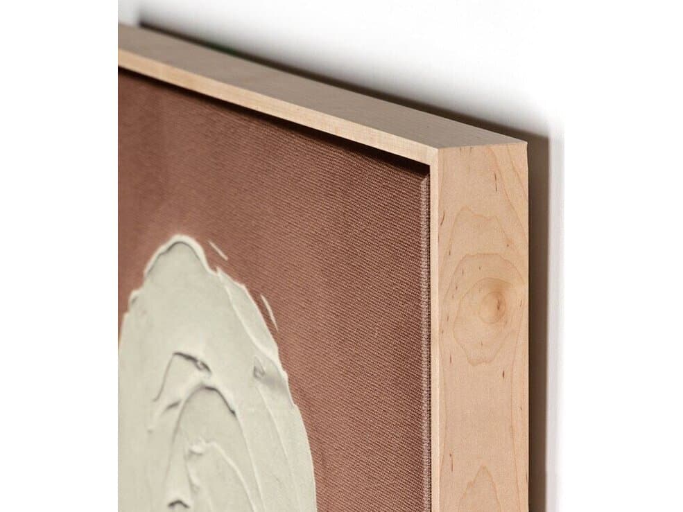 Four Hands Art Studio Portrait 4 by Coup D'esprit Natural Maple Floater  Canvas Wall Art