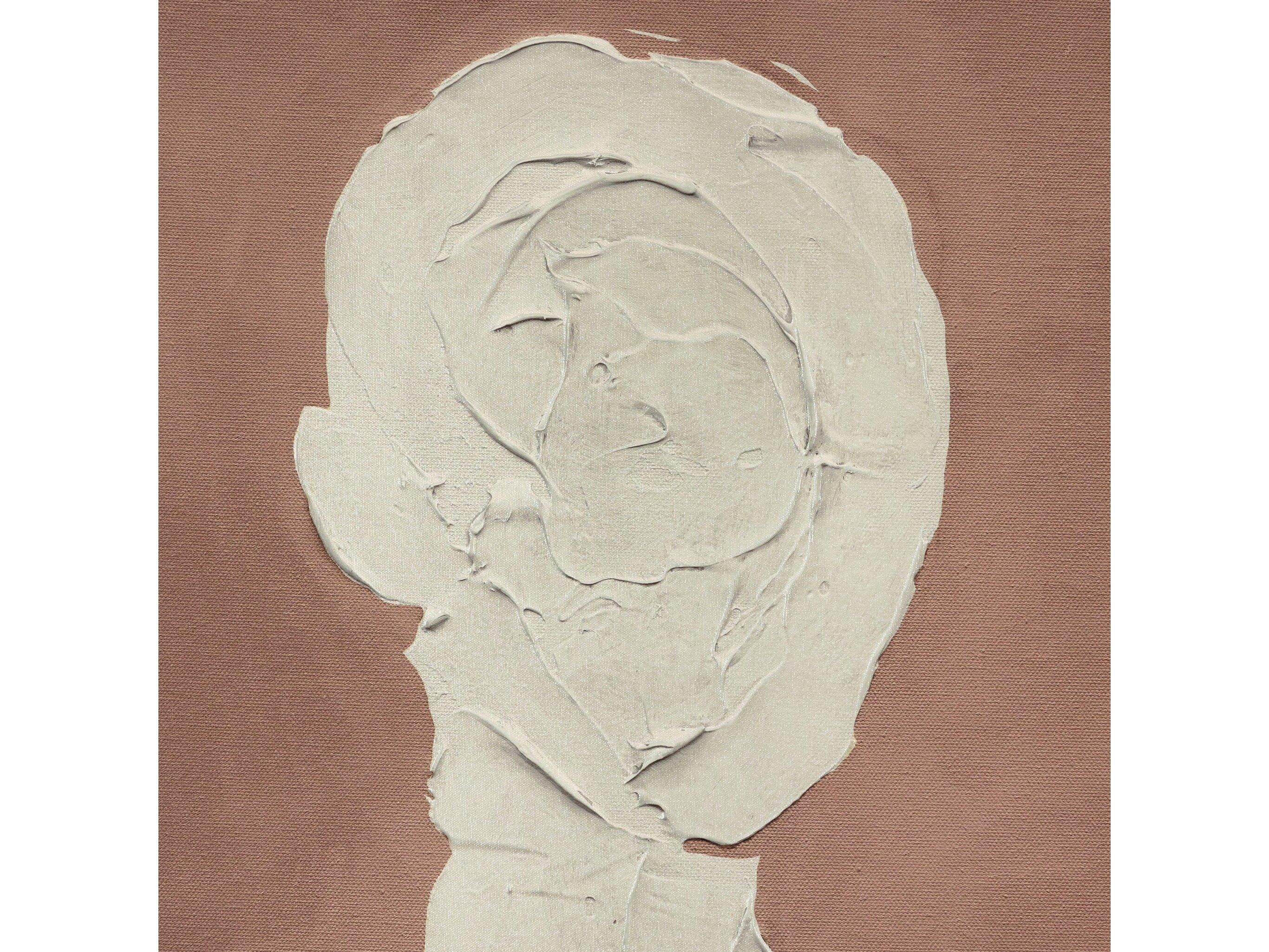 Four Hands Art Studio Portrait 4 by Coup D'esprit Natural Maple Floater  Canvas Wall Art