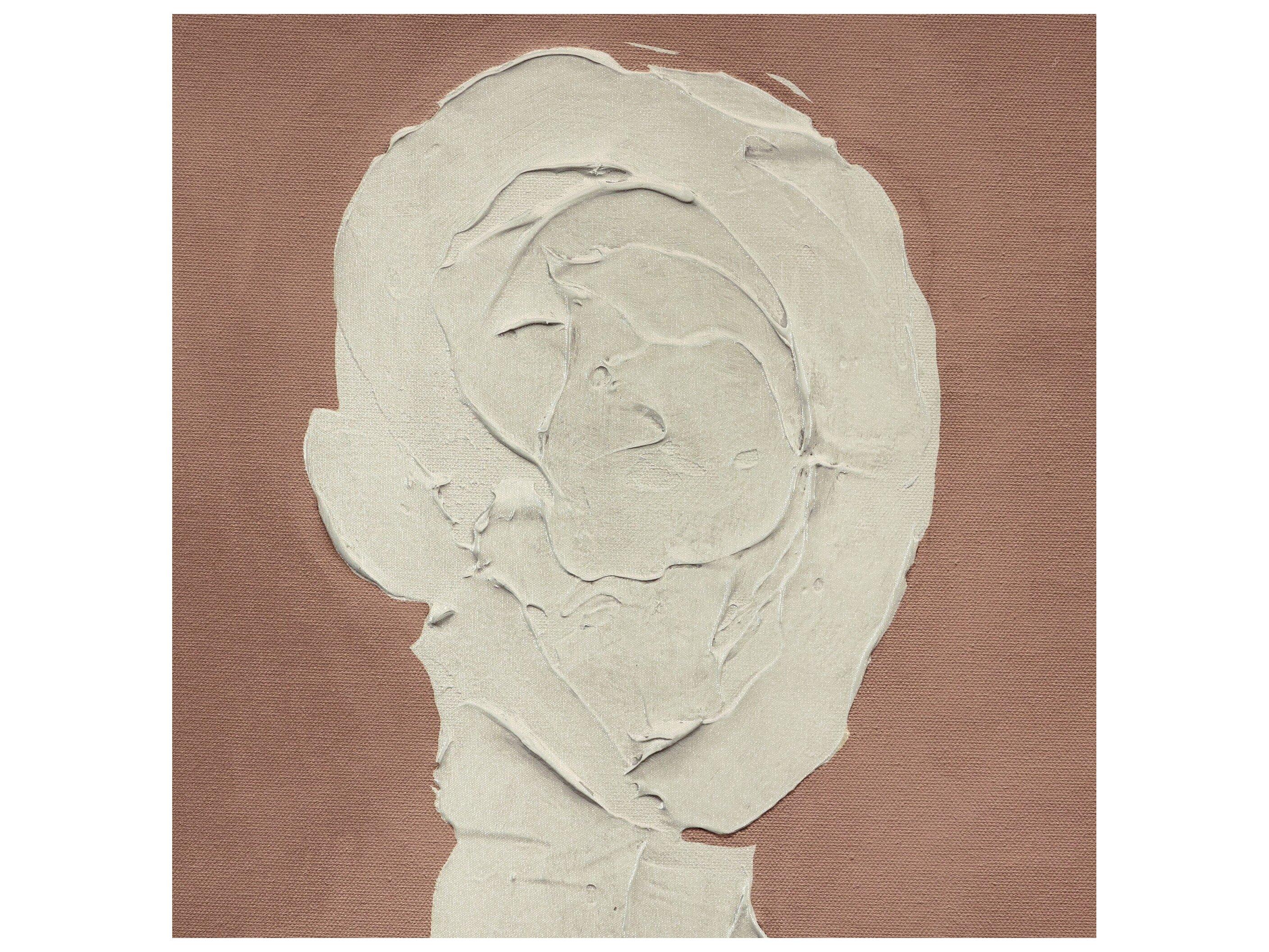 Four Hands Art Studio Portrait 4 by Coup D'esprit Natural Maple Floater  Canvas Wall Art