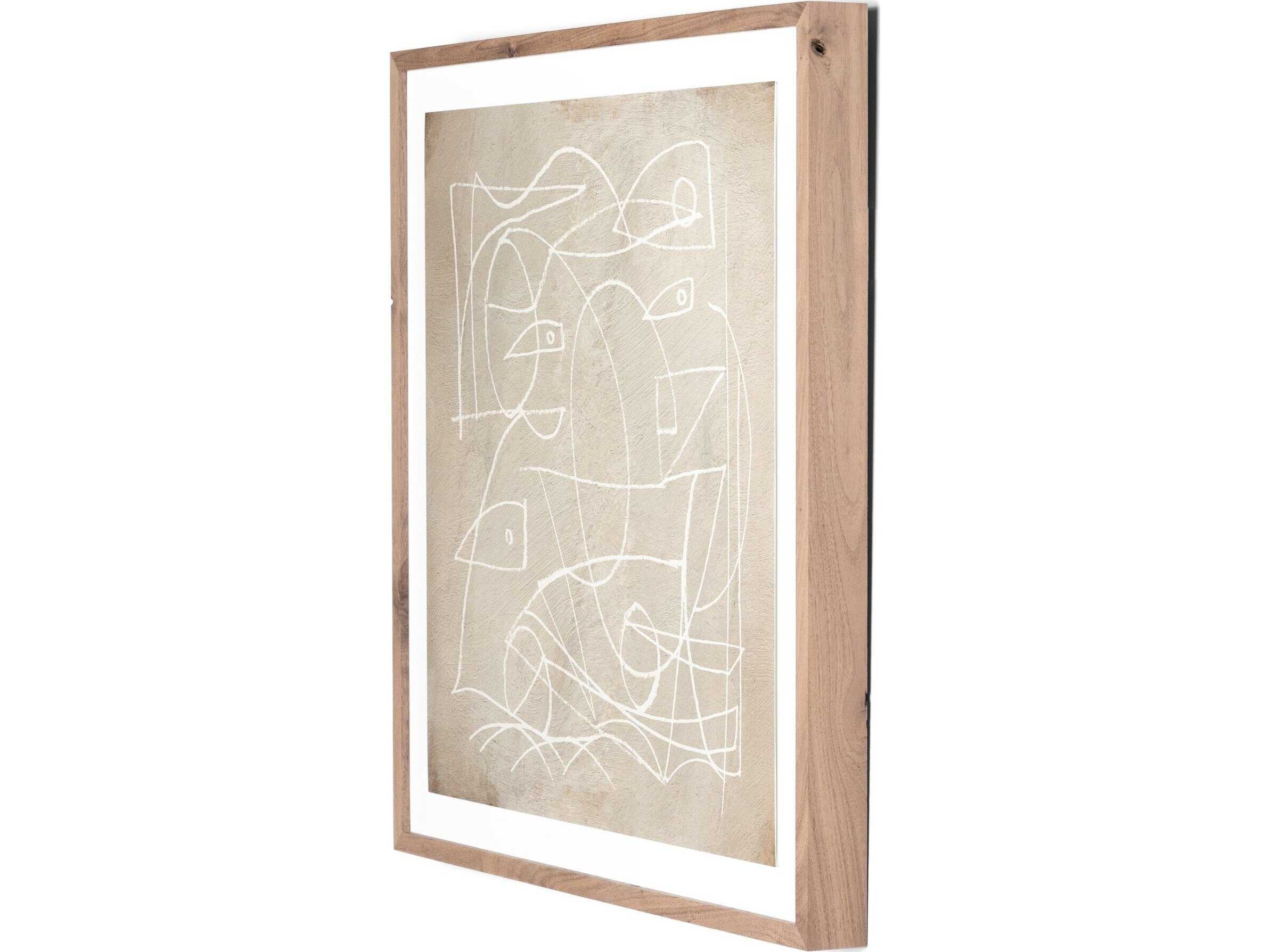 Four Hands Art Studio Change by Dan Hobday Rustic Walnut  Canvas Wall Art