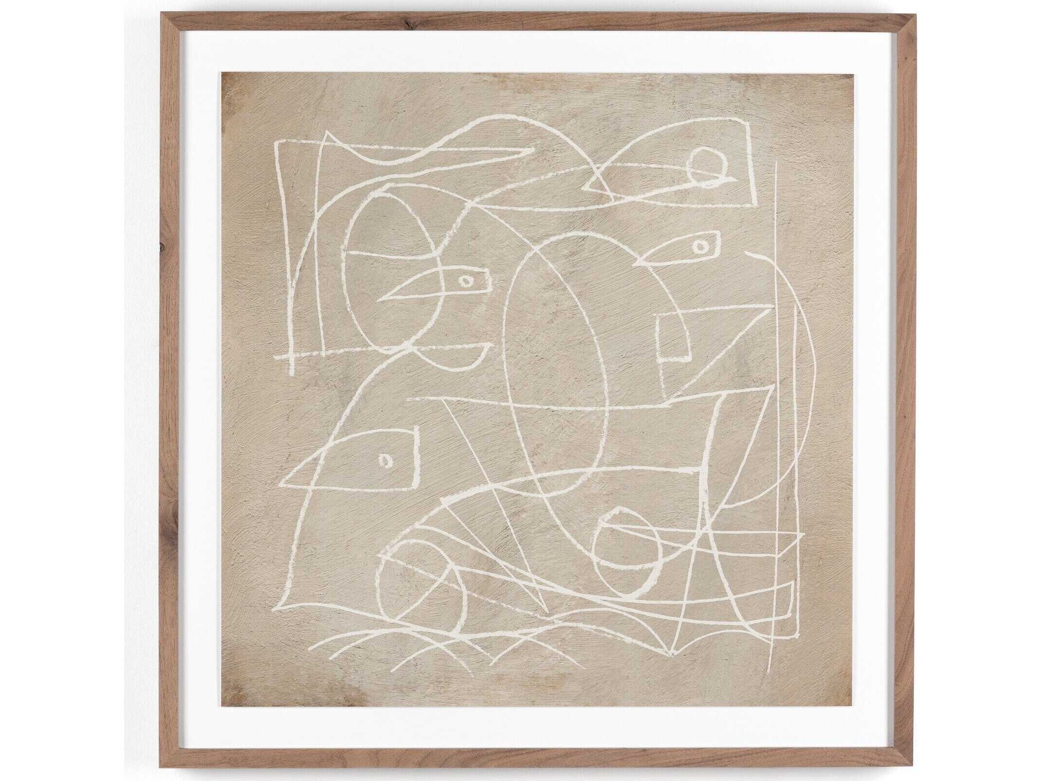 Four Hands Art Studio Change by Dan Hobday Rustic Walnut  Canvas Wall Art