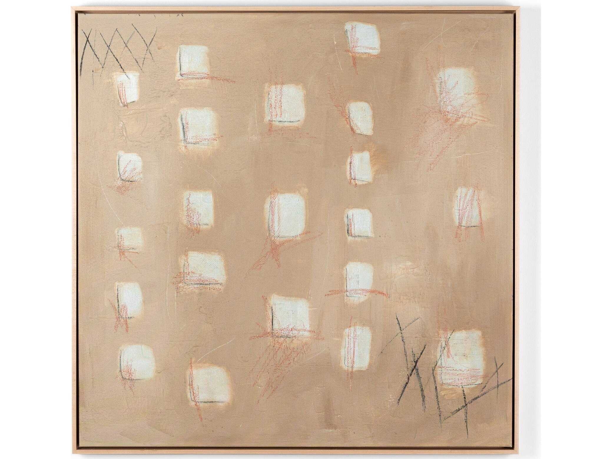 Four Hands Art Studio Cinnamon Billet by Jamie Beckwith Natural Maple Floater  Canvas Wall Art