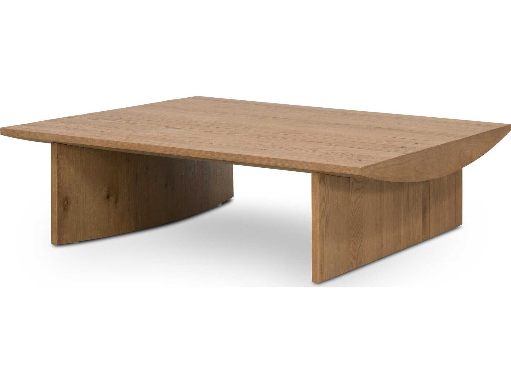 Four Hands Barton Pickford Square Coffee Table Dusted Oak Veneer Square Wood Square Coffee Table