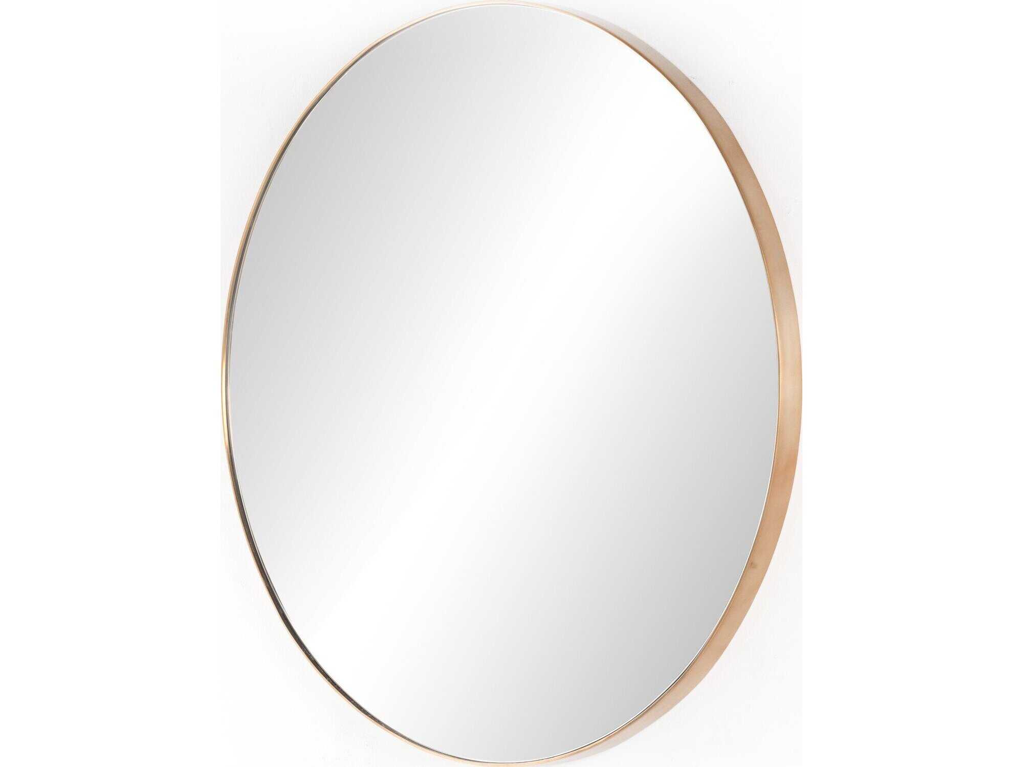 Four Hands Marlow Georgina Polished Brass Round  Mirror