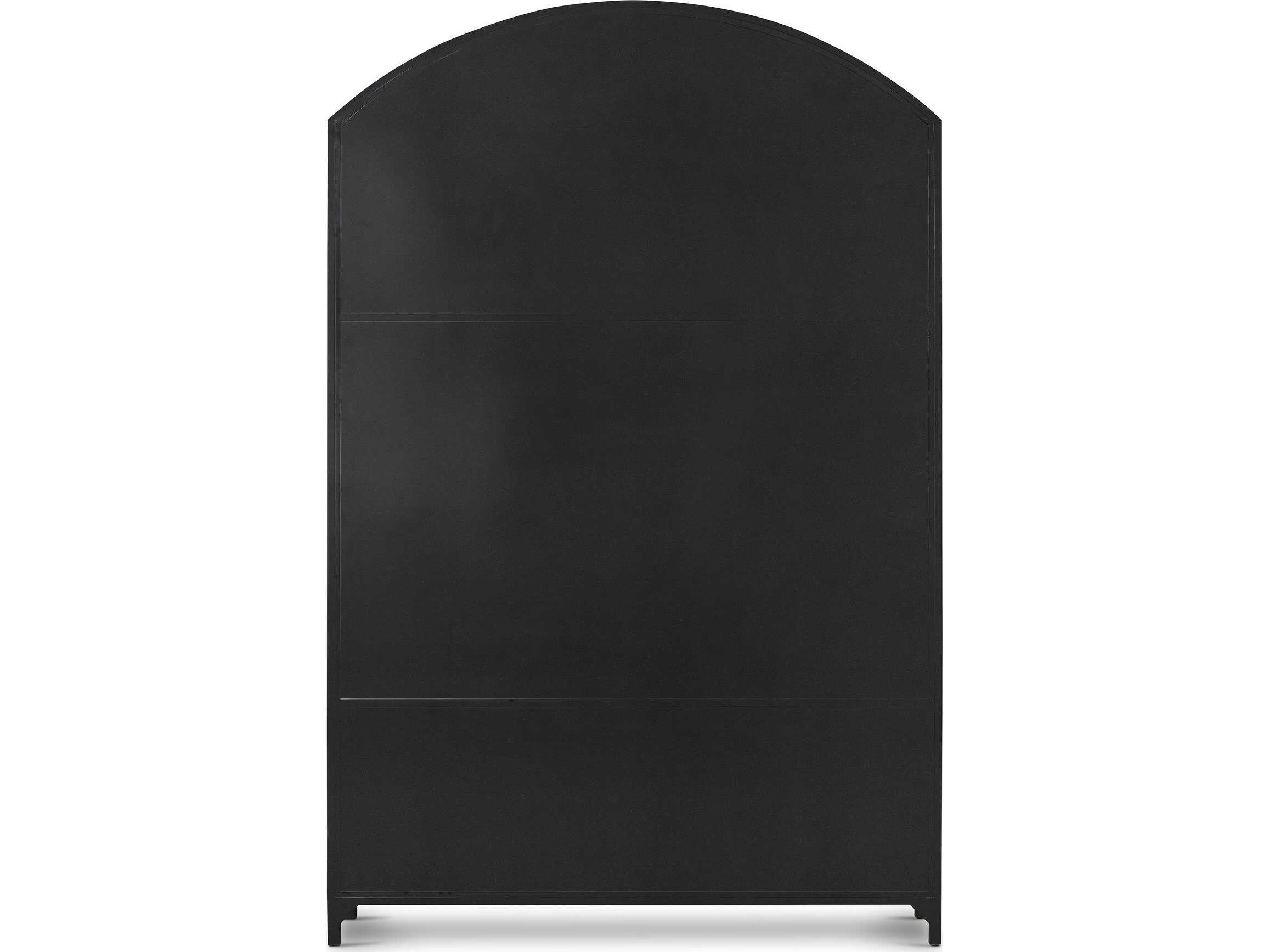 Luxecor Globetrotter Black Weathered Bronze Clear Glass Display Cabinet