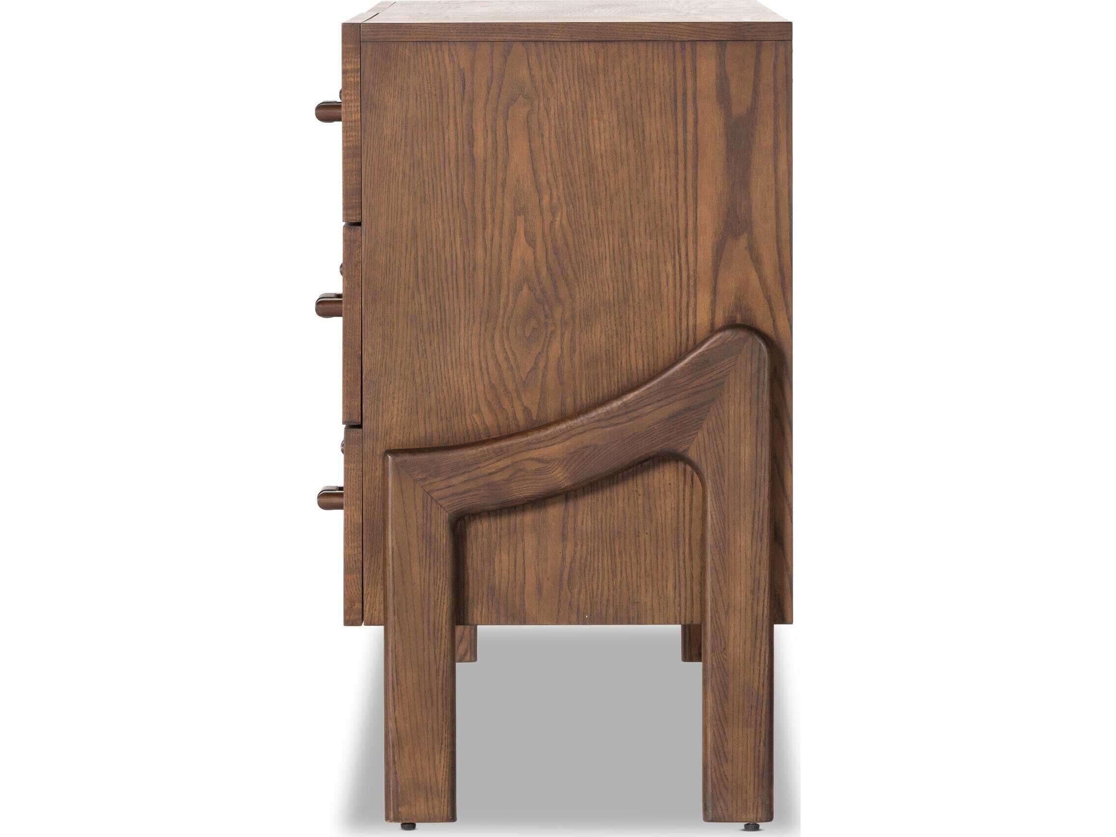 Four Hands Bolton Halston 6-Drawers Ash Wood Double Dresser