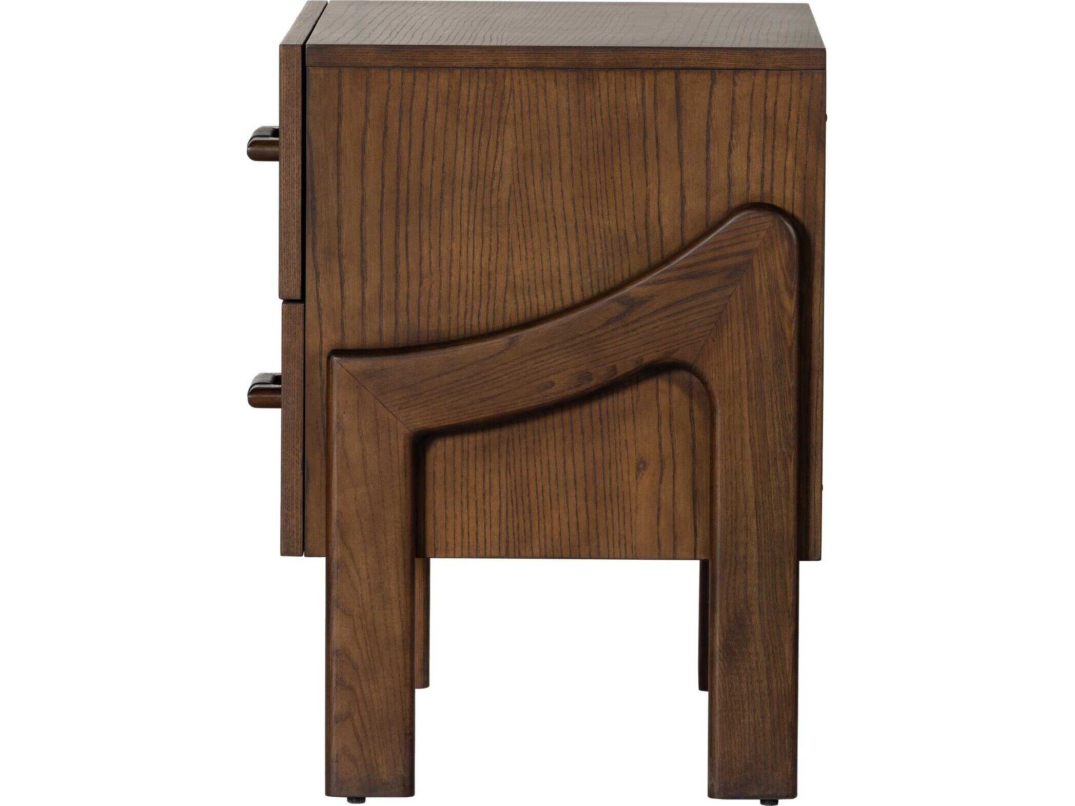 Four Hands Bolton Halston 2-Drawers Ash Wood Nightstand
