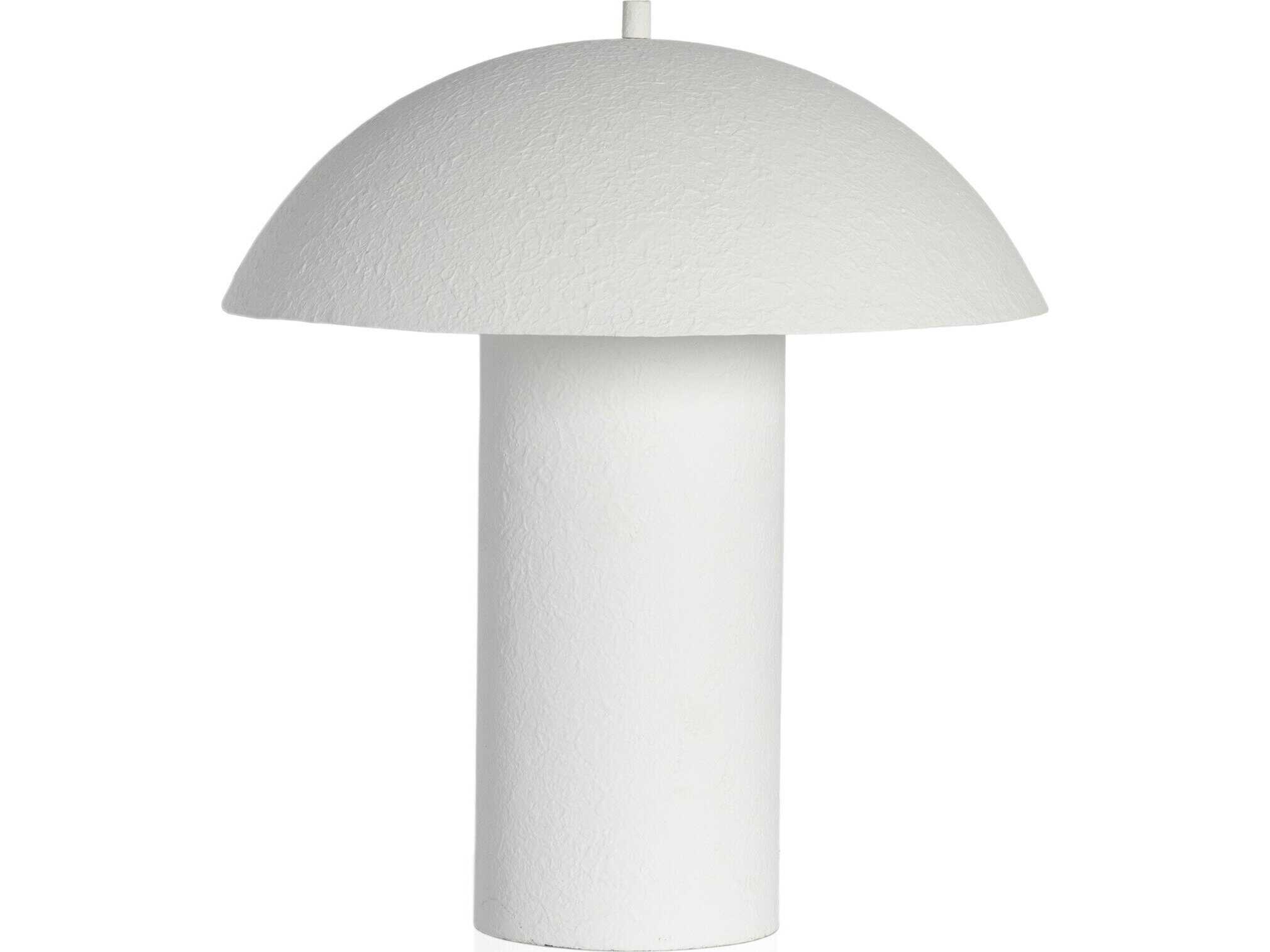Four Hands Hutton Matte White Plaster Table Lamp