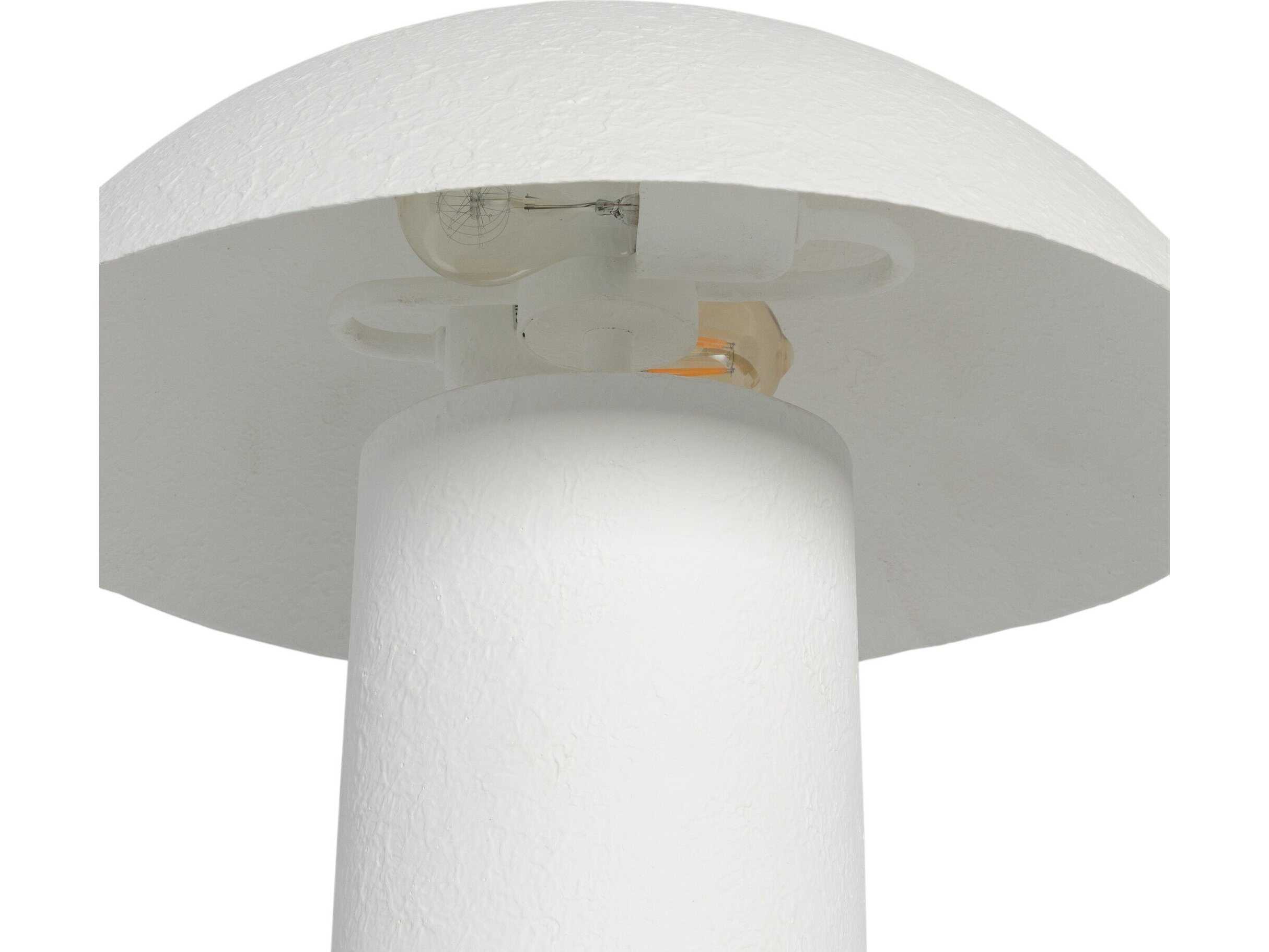 Four Hands Hutton Matte White Plaster Table Lamp